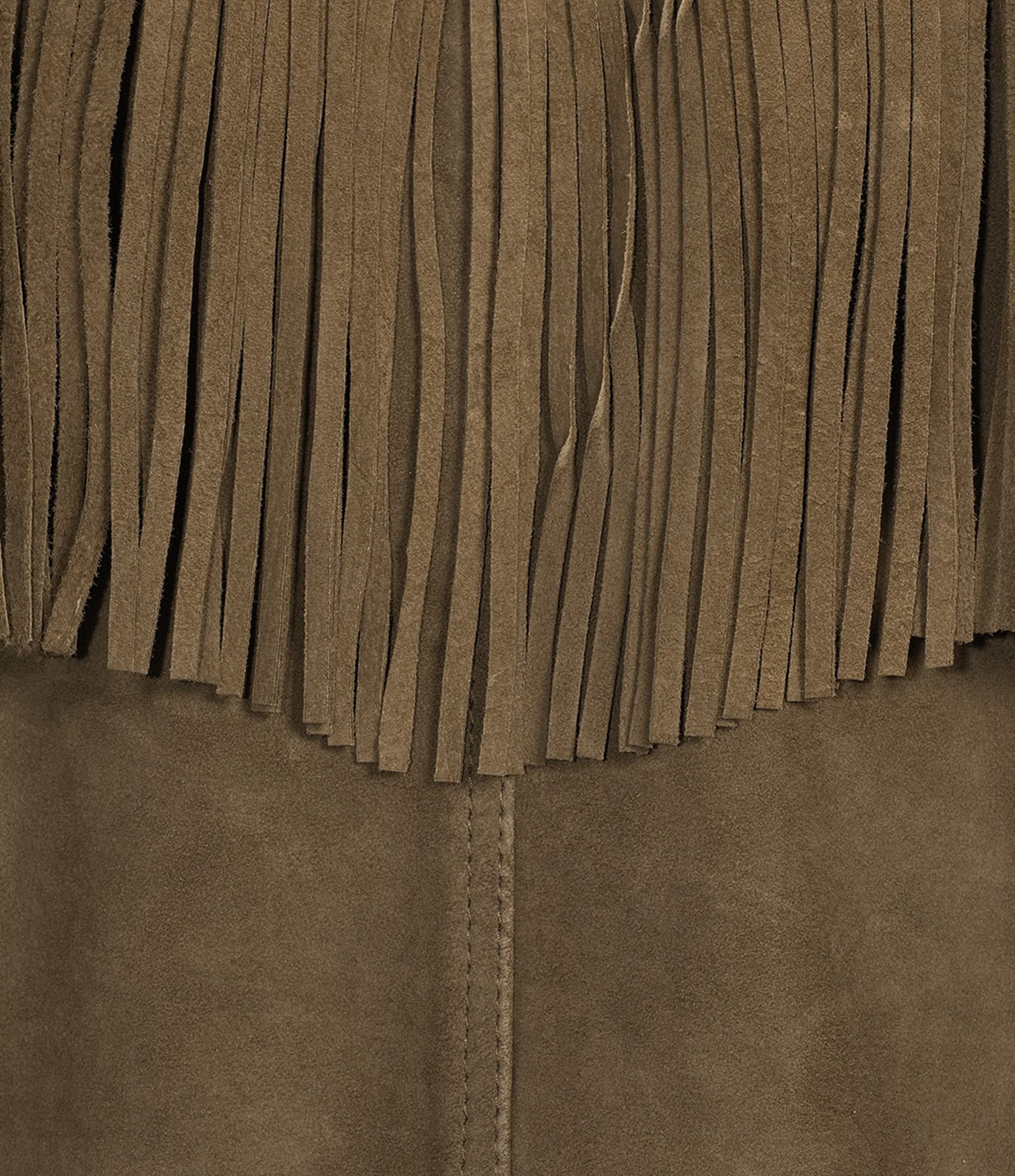 Scully Olive Suede Fringe Jacket