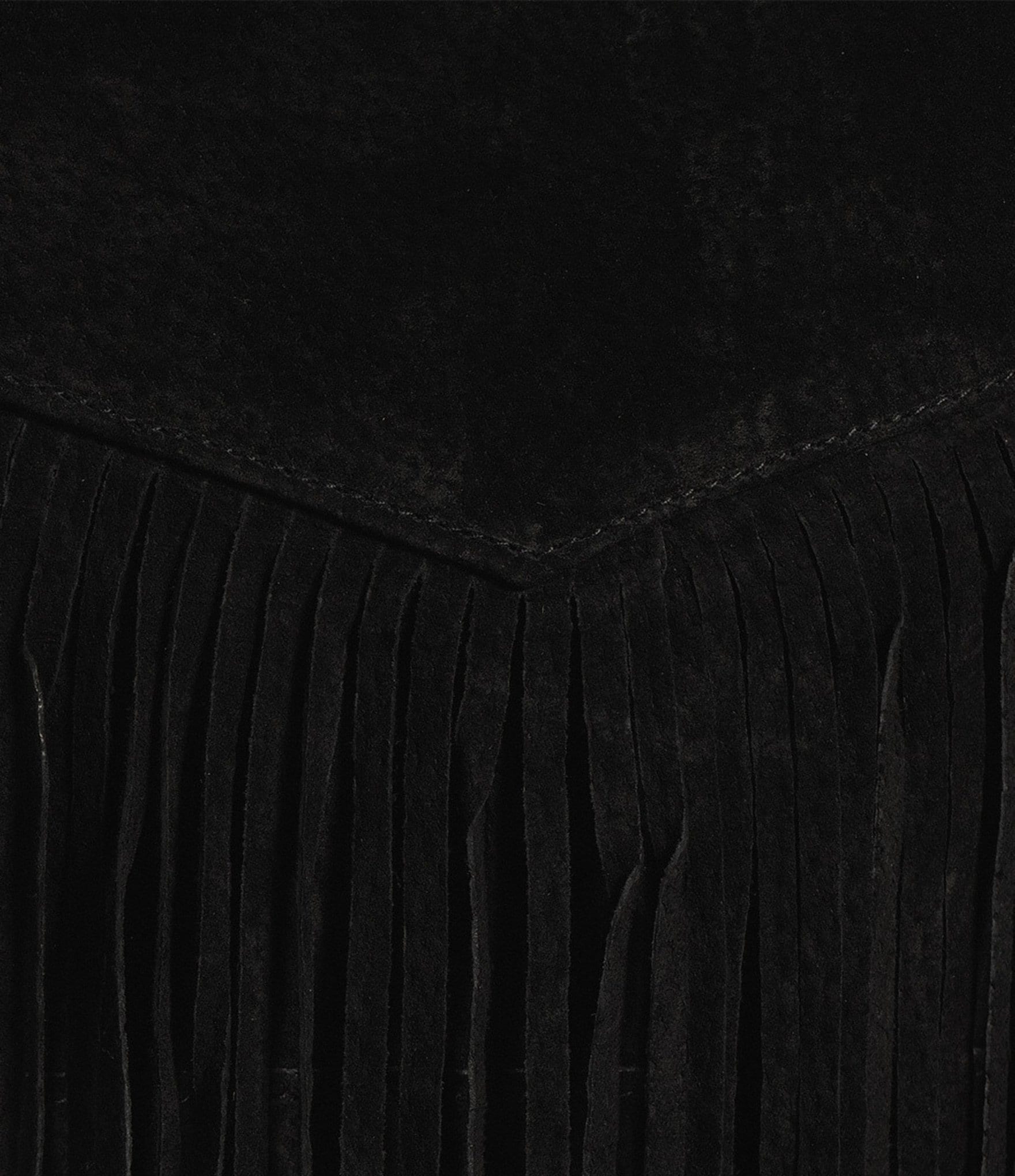 Scully Western Tiered Suede Fringe Mini Skirt