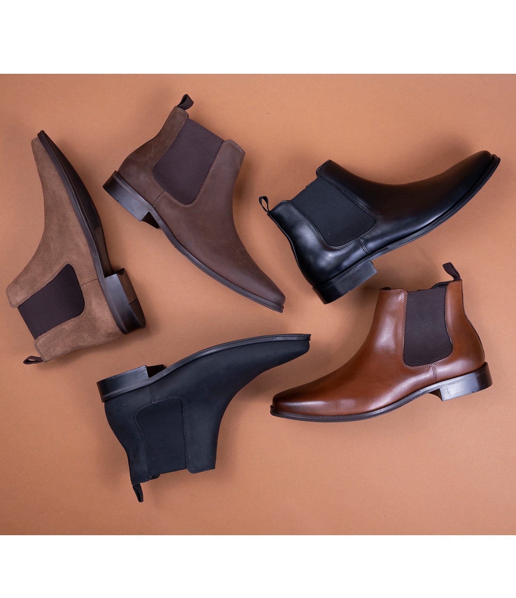 Section X Men's Steven Zip Nubuck Chelsea Boots
