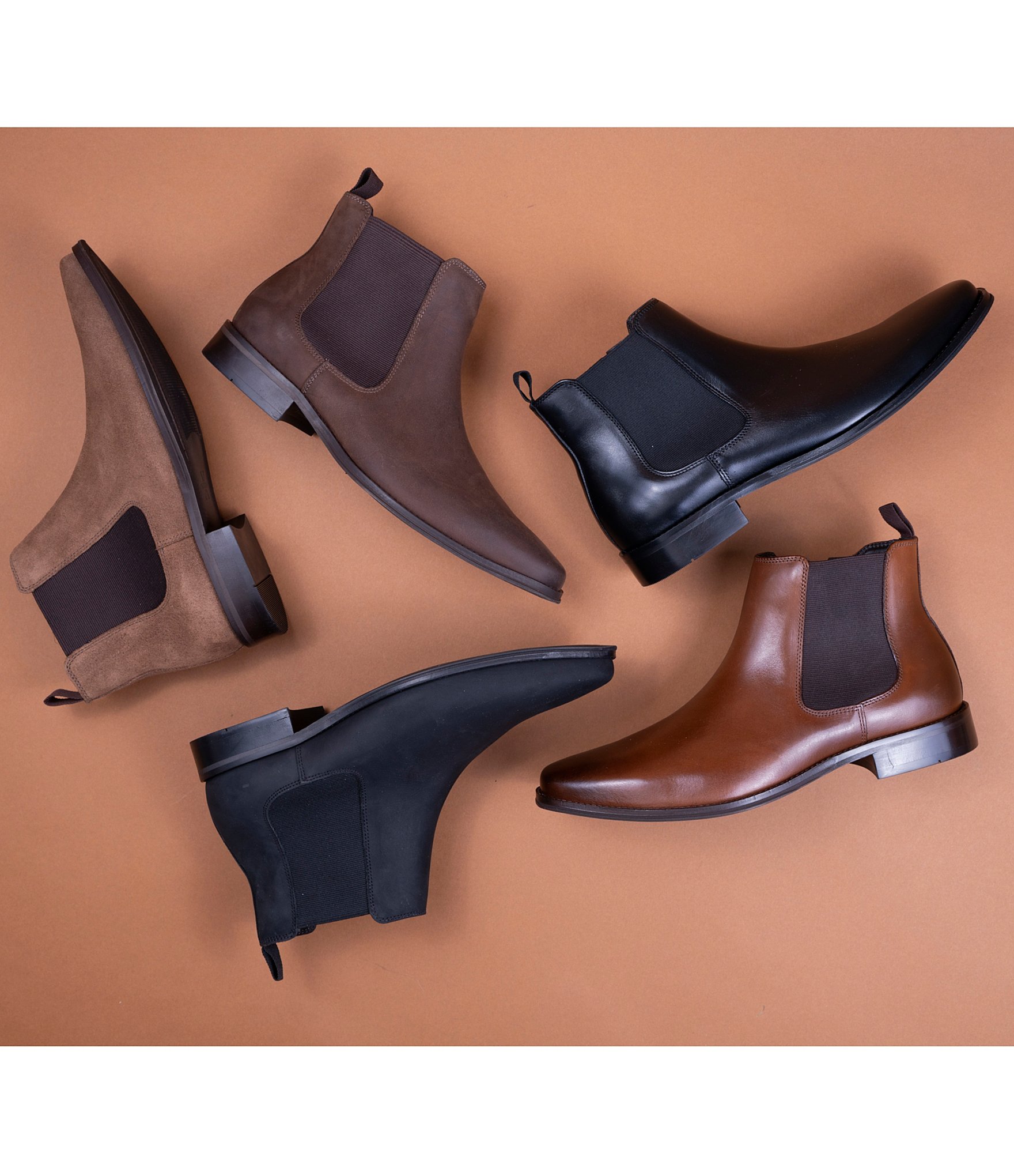 Section X Men's Steven Zip Nubuck Chelsea Boots
