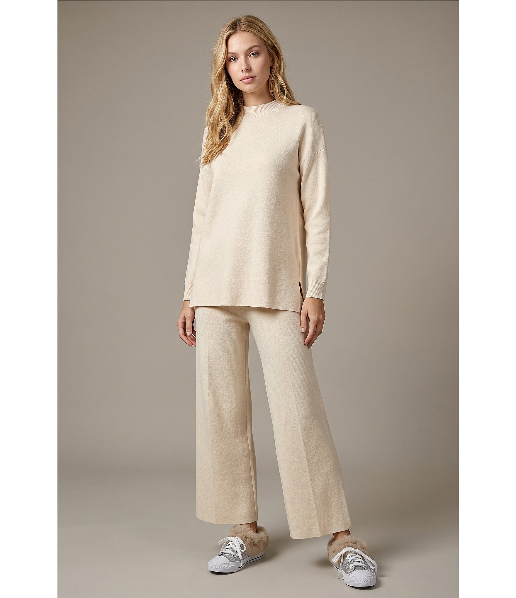 See And Be Seen Mock Neck Long Sleeve Pullover Top