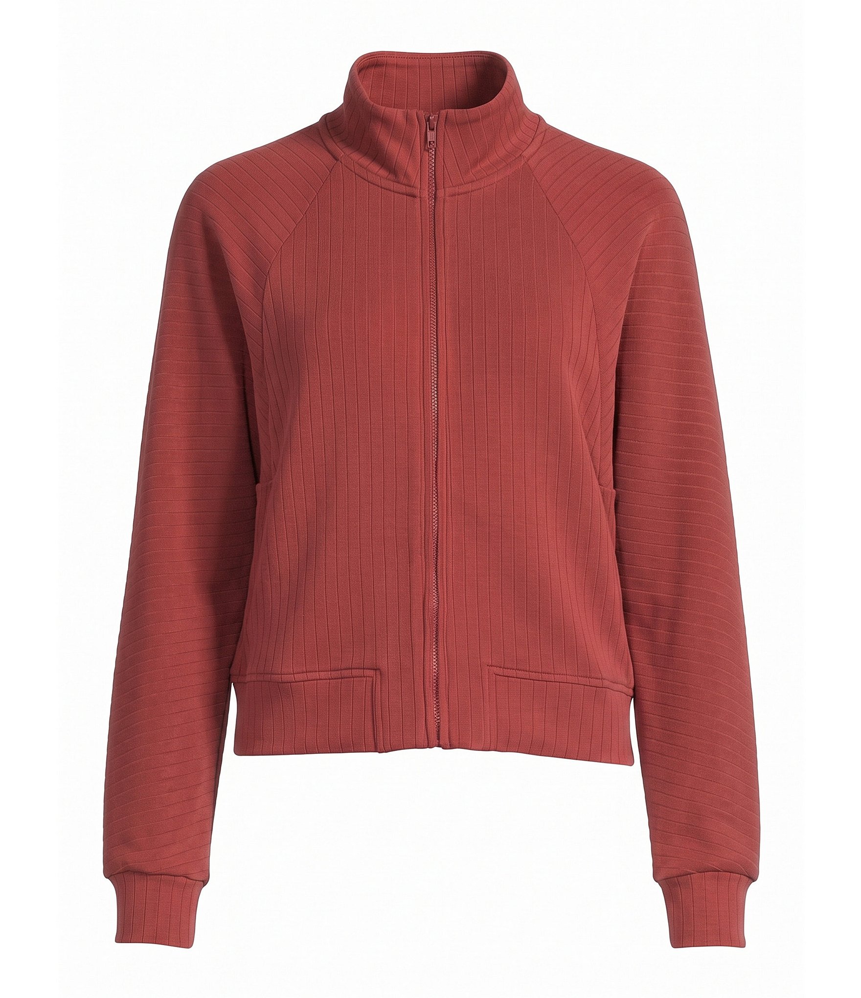 See and Be Seen Structured Stripe Zip Coordinating Jacket