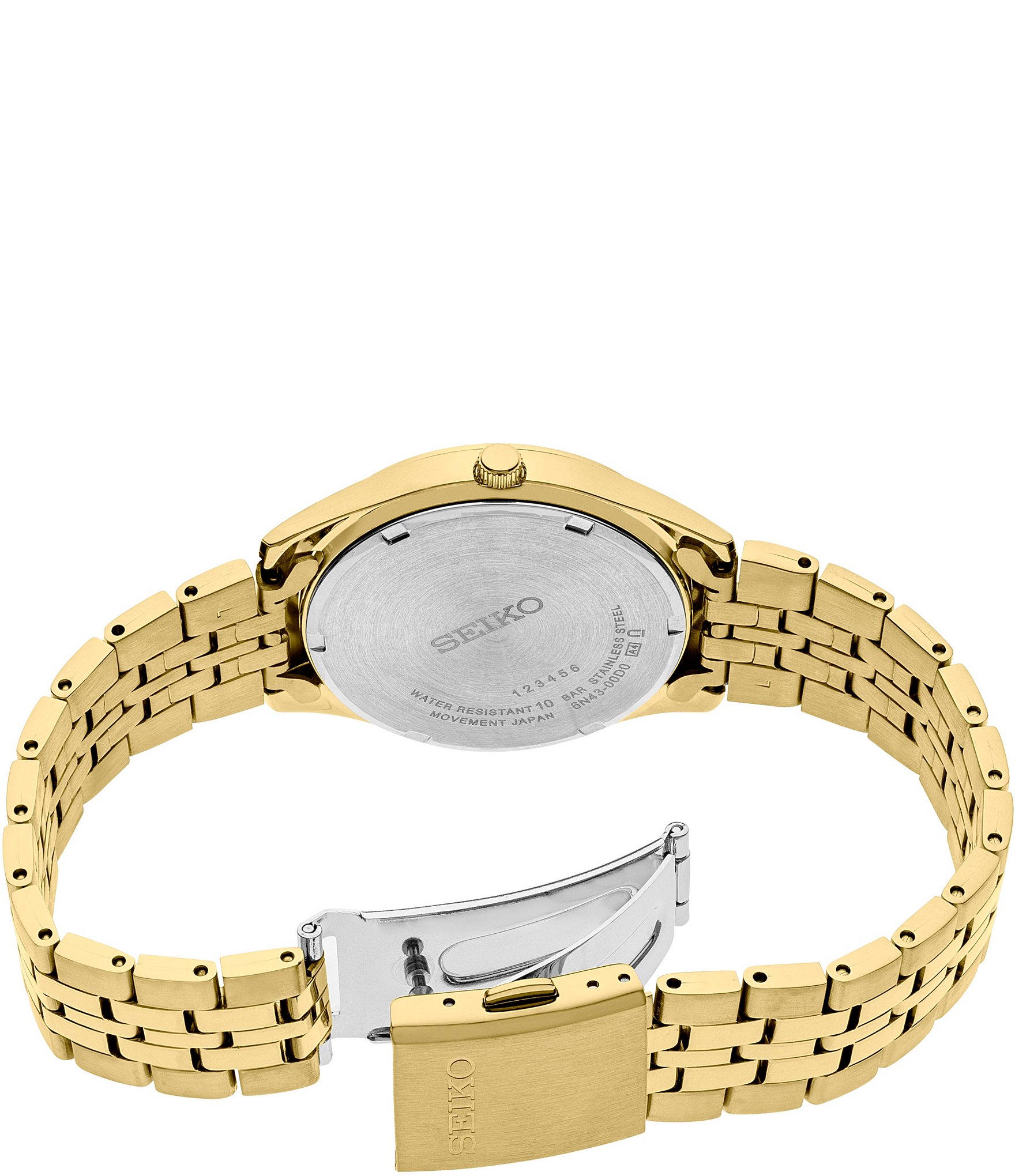 Seiko Men's Essential Quartz Analog Gold Stainless Steel Bracelet Watch