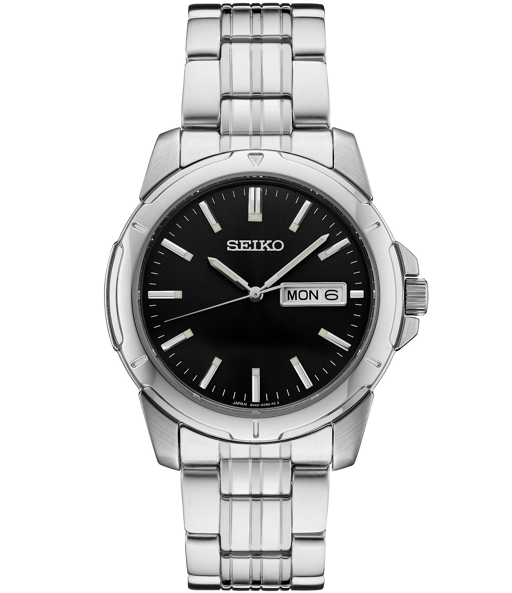 Seiko Men's Essential Quartz Analog Stainless Steel Bracelet Watch