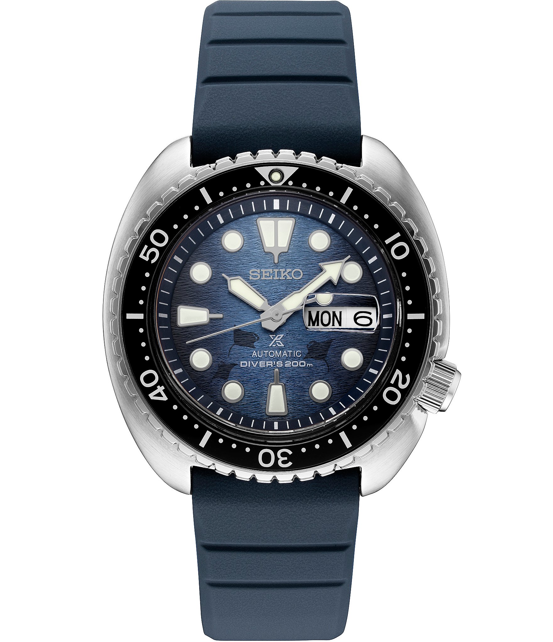 Seiko Men's Prospex Special Edition Manta Ray Automatic Diver Blue Silicone  Strap Watch | Dillard's
