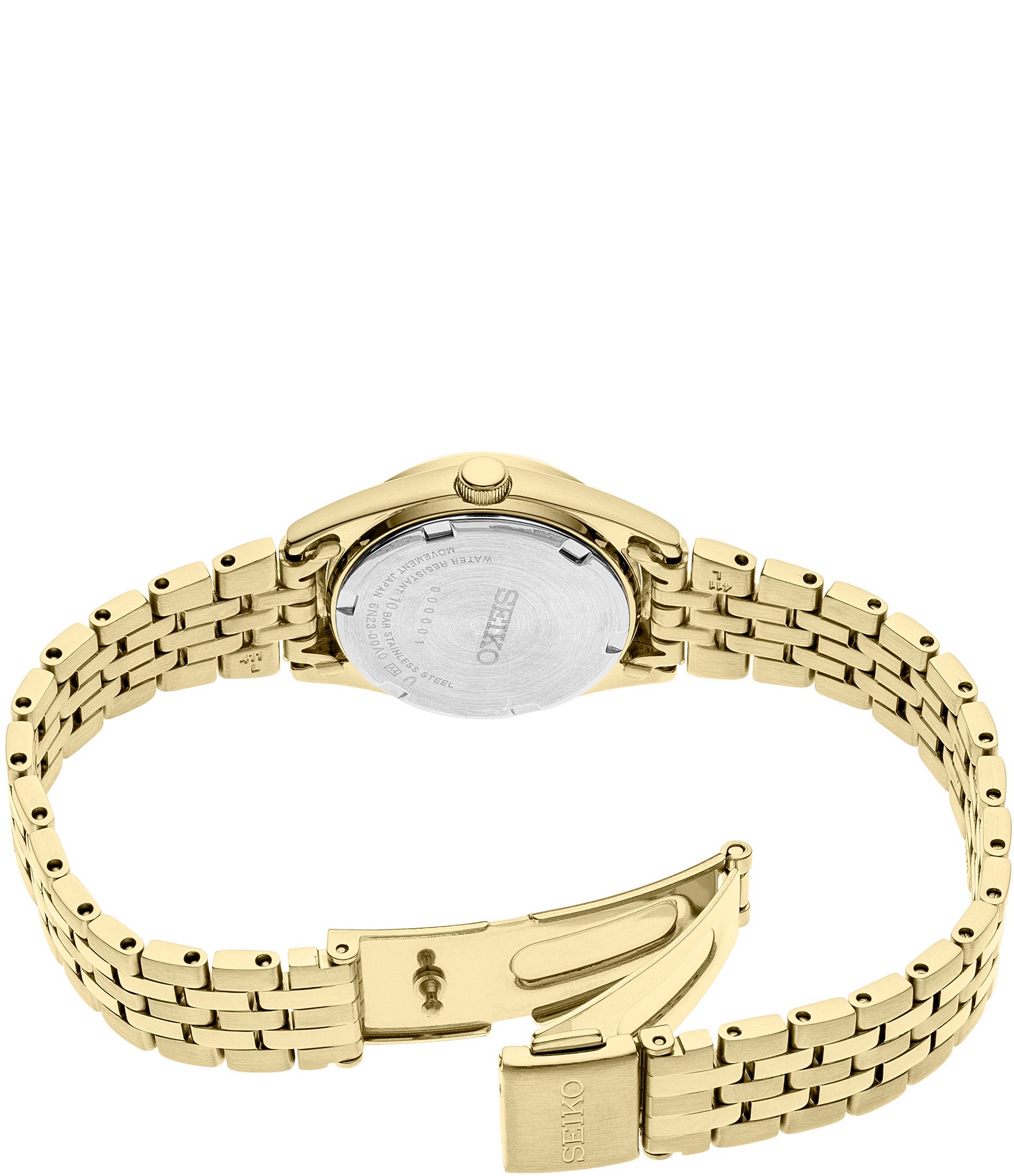 Seiko Women's Essential Quartz Analog Gold Stainless Steel Bracelet Watch