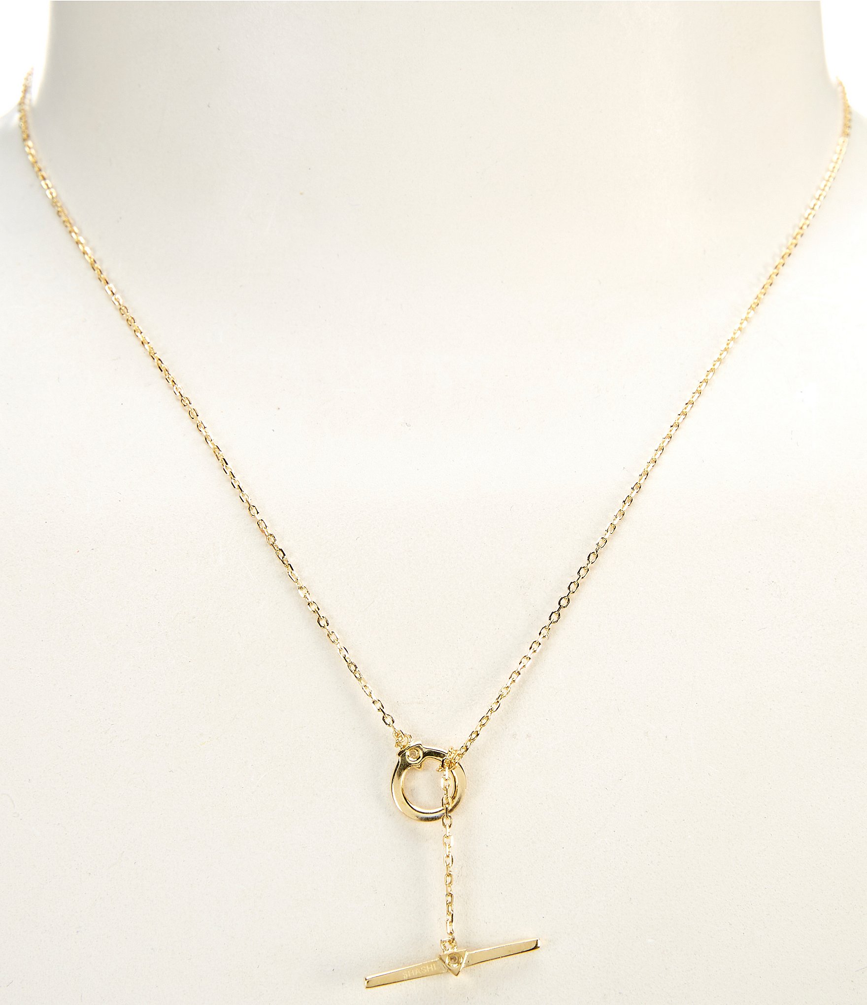 SHASHI 14K Gold Plated Porter Chain Y-Necklace