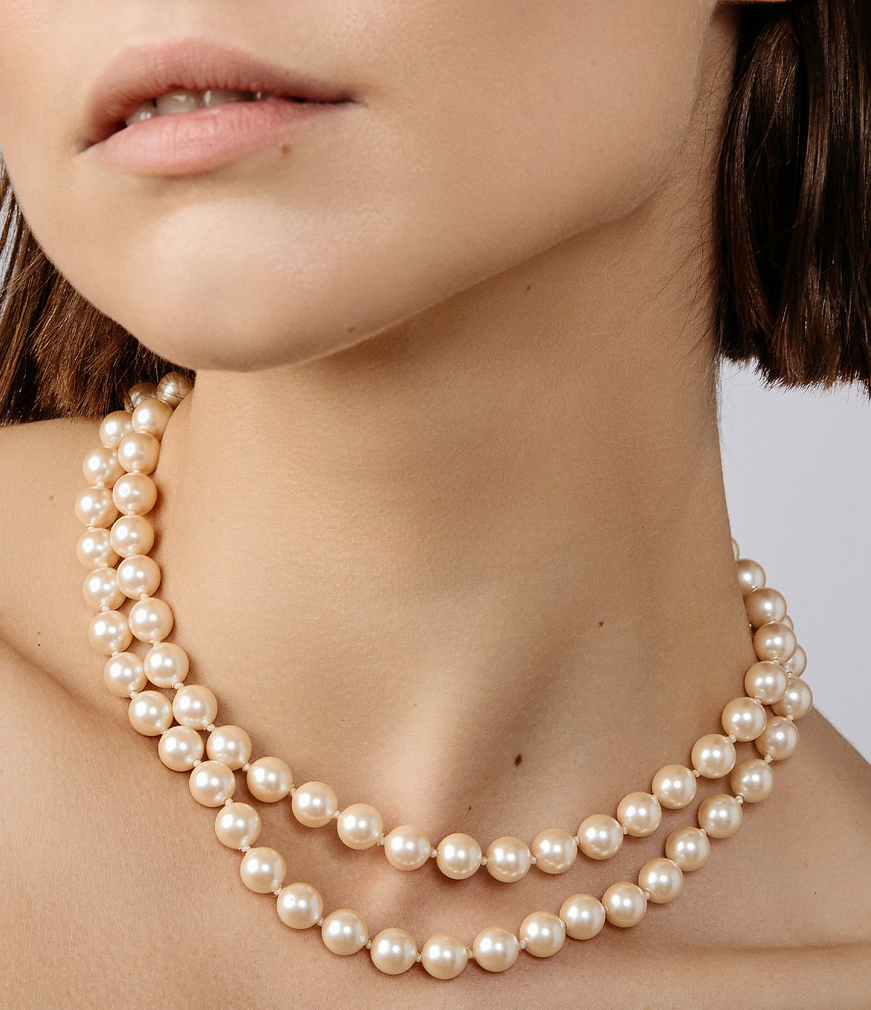SHASHI Pearl Long Strand Necklace