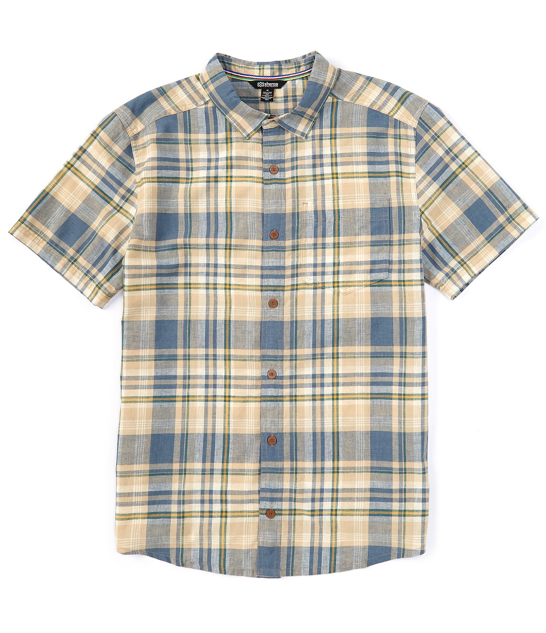 Sherpa Adventure Gear Short Sleeve Hosh Plaid Woven Shirt