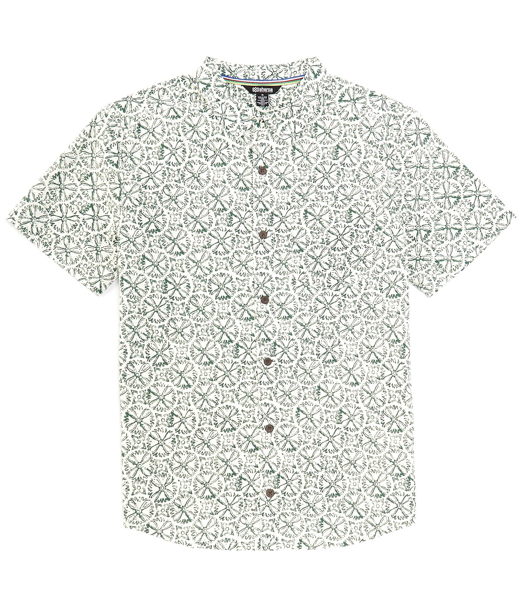 Sherpa Adventure Gear Short Sleeve Mancari Print Woven Shirt