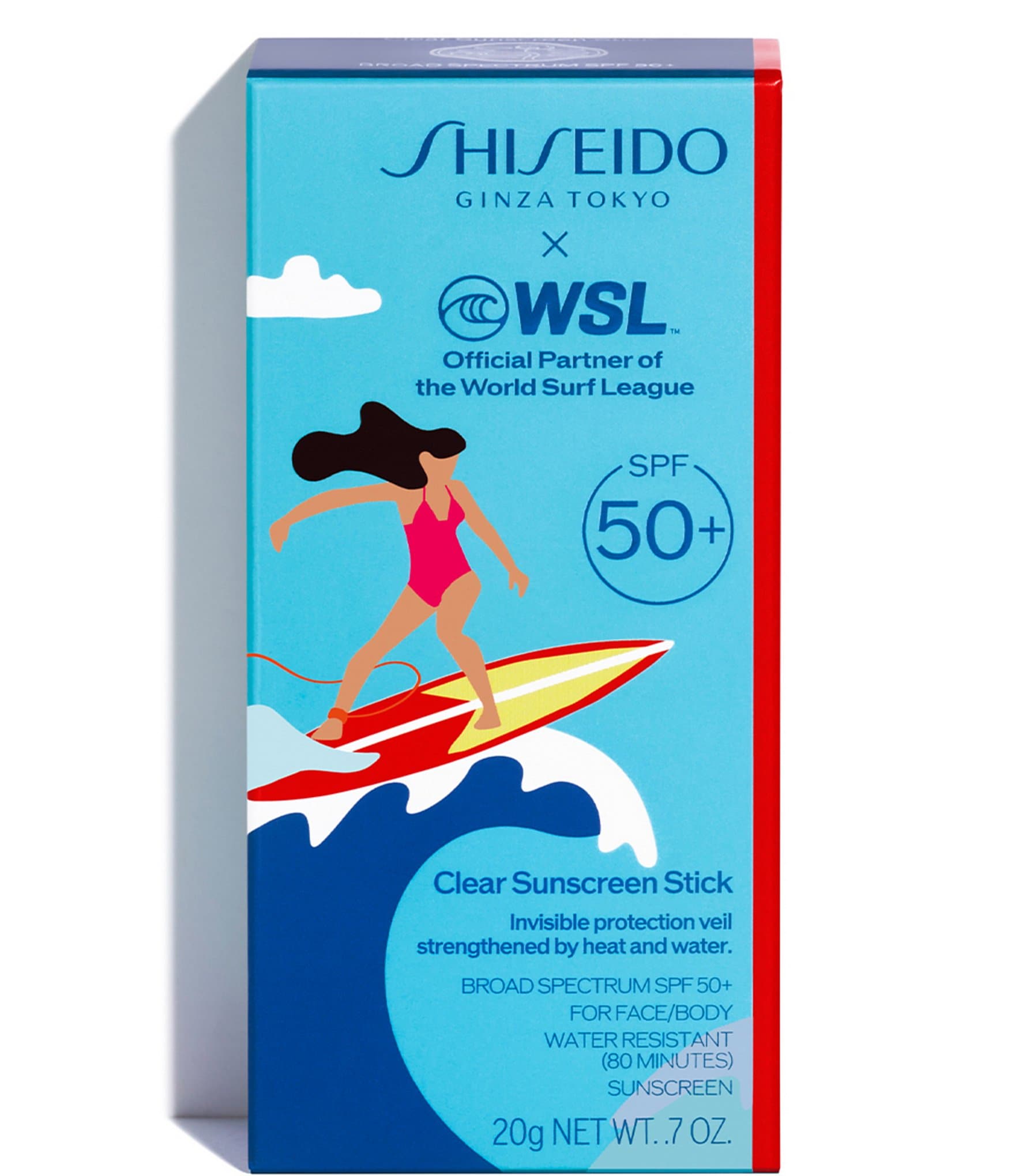 Shiseido Limited-Edition World Surf League Clear Sunscreen Stick SPF 50+