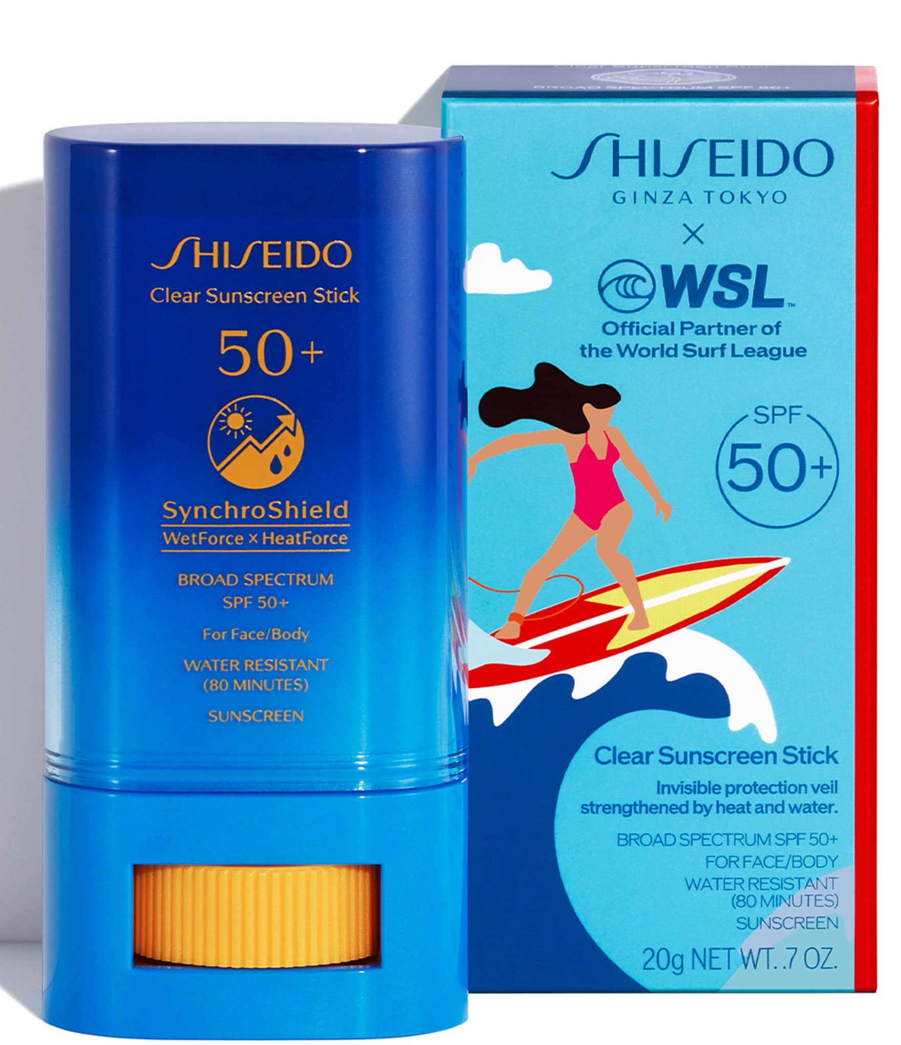 Shiseido Limited-Edition World Surf League Clear Sunscreen Stick SPF 50 ...