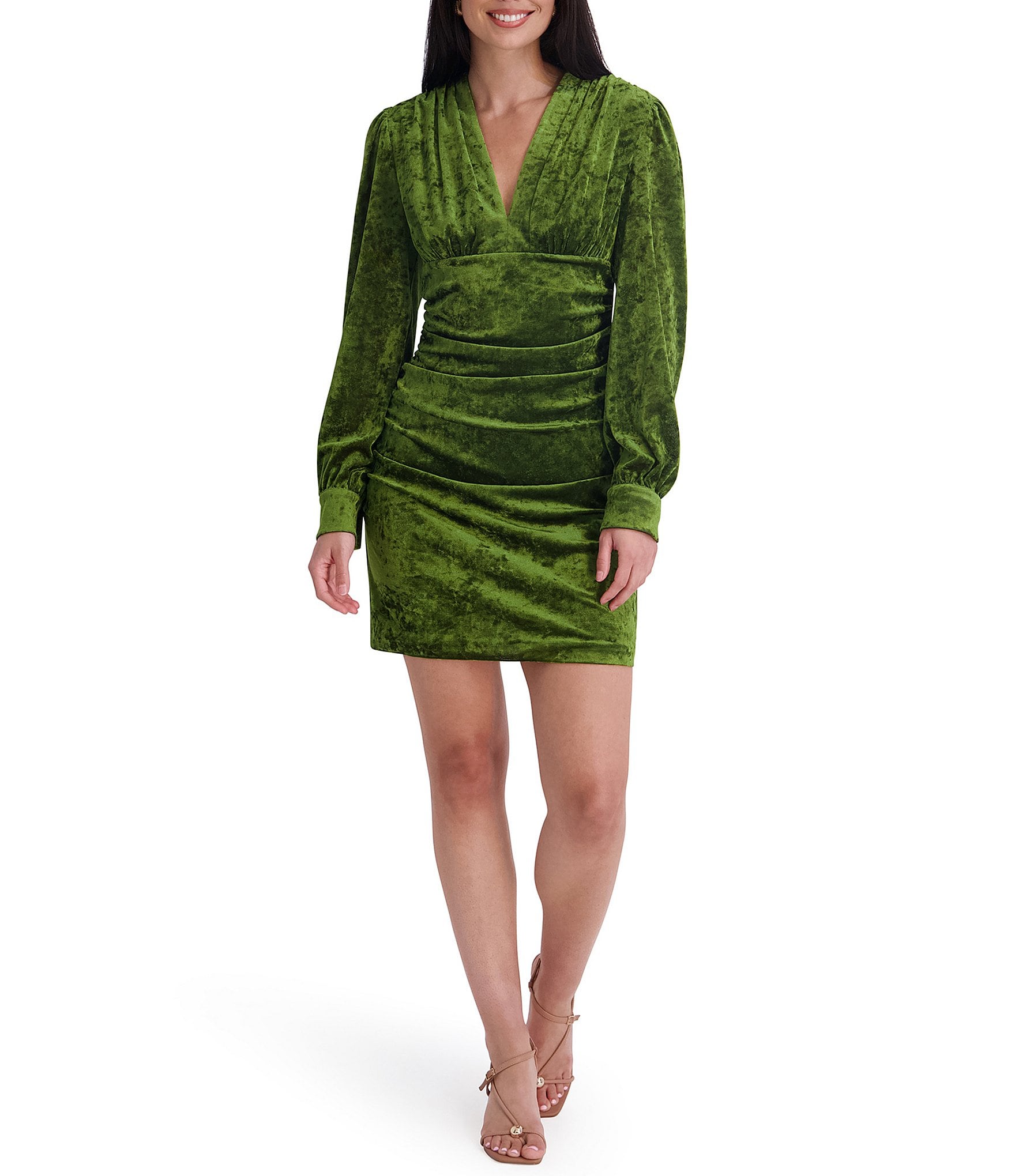 SIENA Velvet Long Sleeve Mini Dress