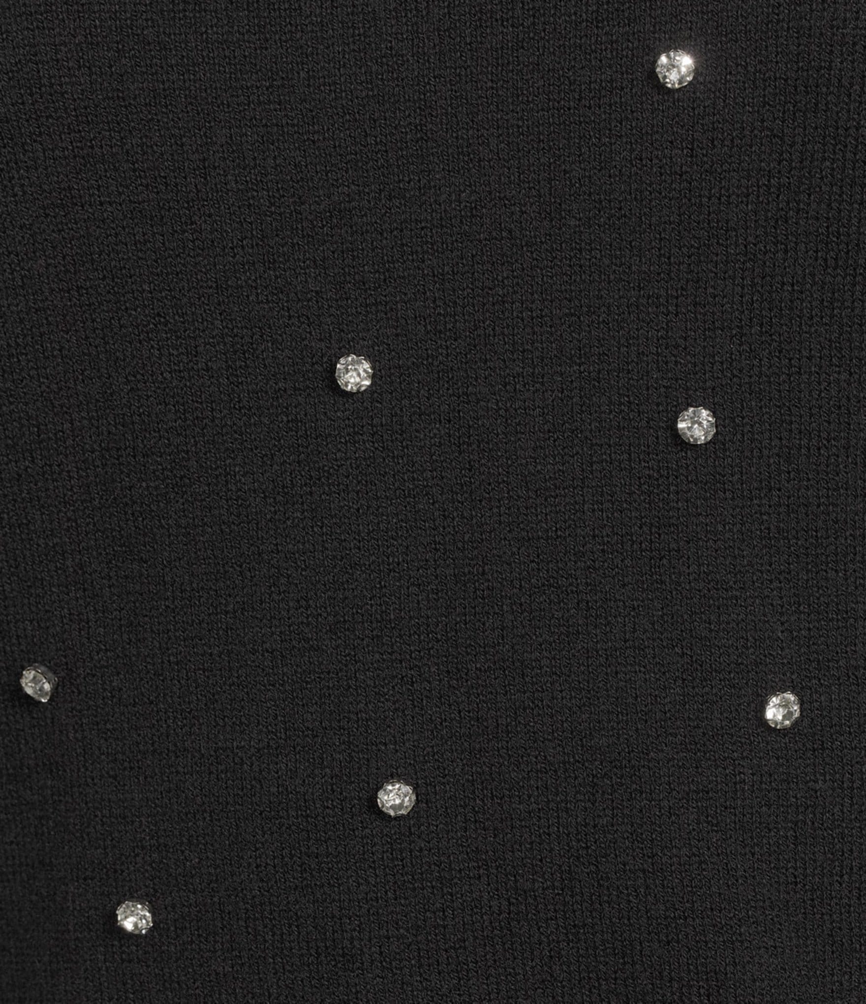 Signature 8 Cashmere Blend Rhinestone Allover Sweater