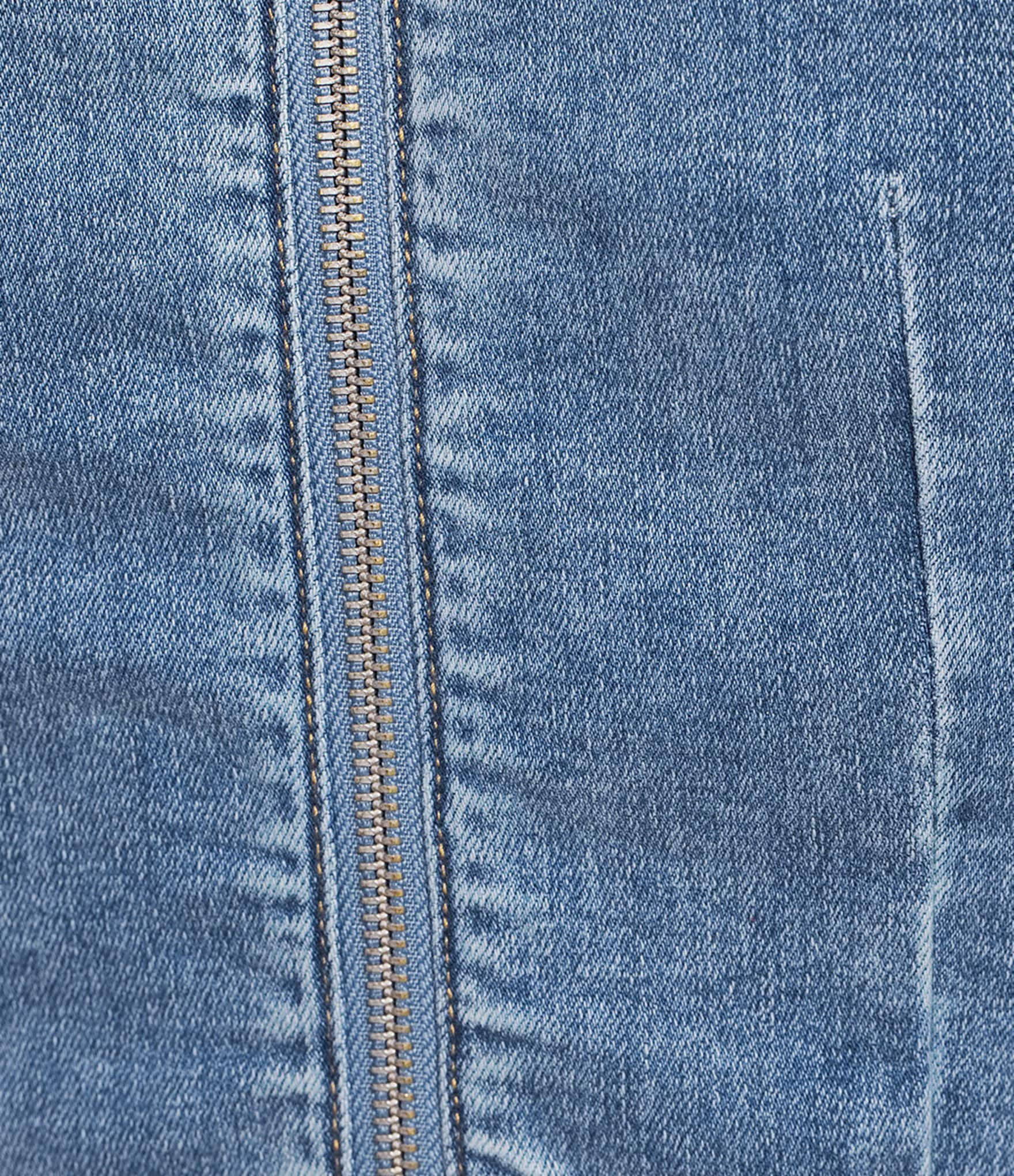 Signature 8 High Neck Denim Mini Top