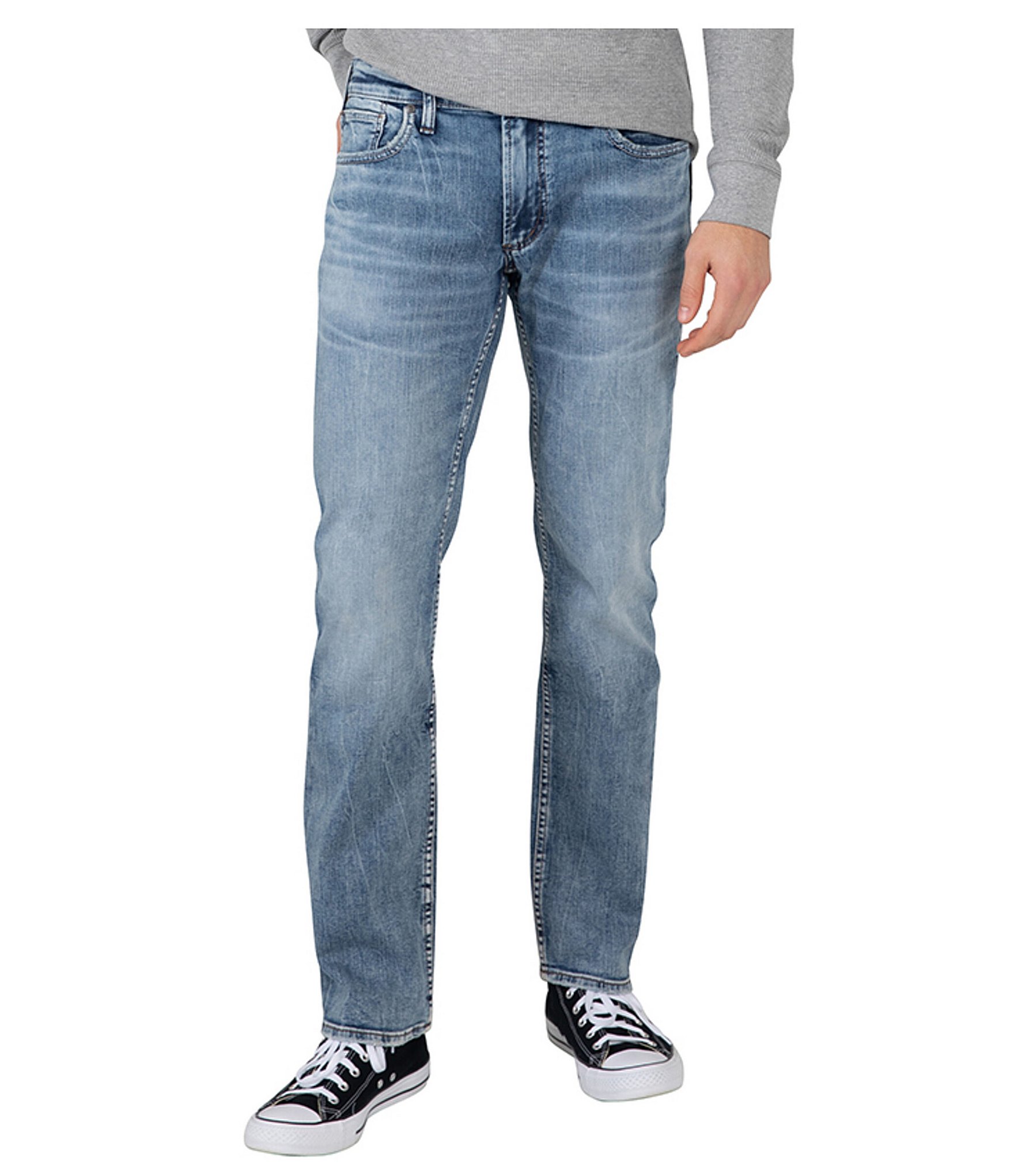 Silver Jeans Co. Allan Straight Leg Classic Fit Performance Stretch ...