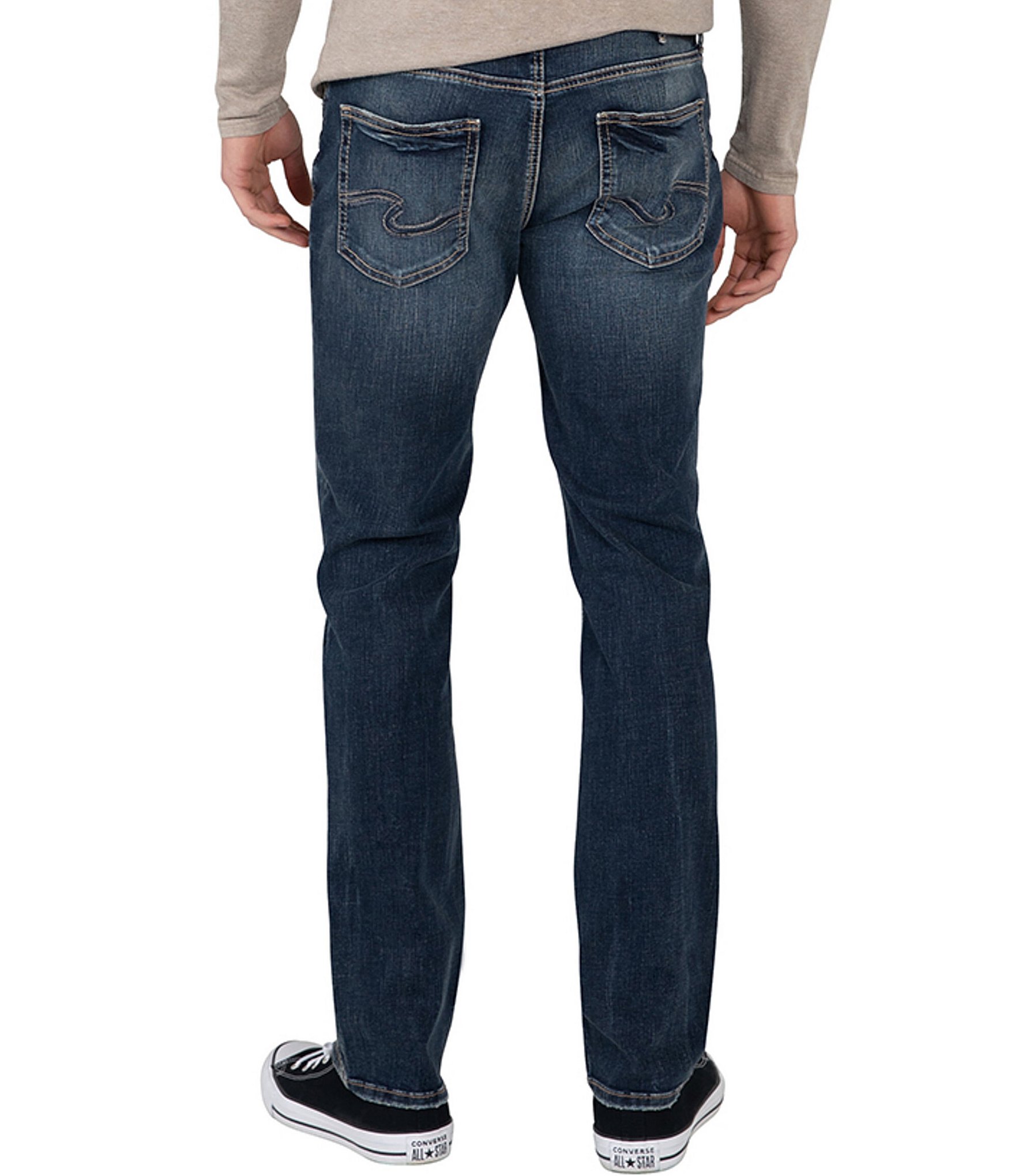 Silver Jeans Co. Allan Classic Fit Straight Leg Performance Stretch Jeans