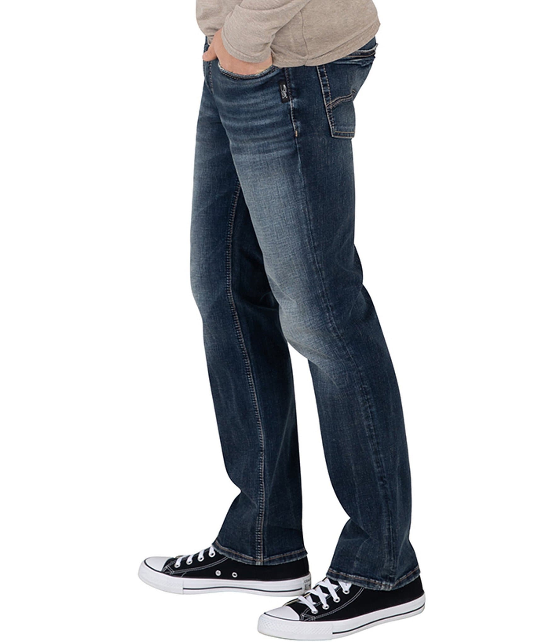 Silver Jeans Co. Allan Classic Fit Straight Leg Performance Stretch Jeans