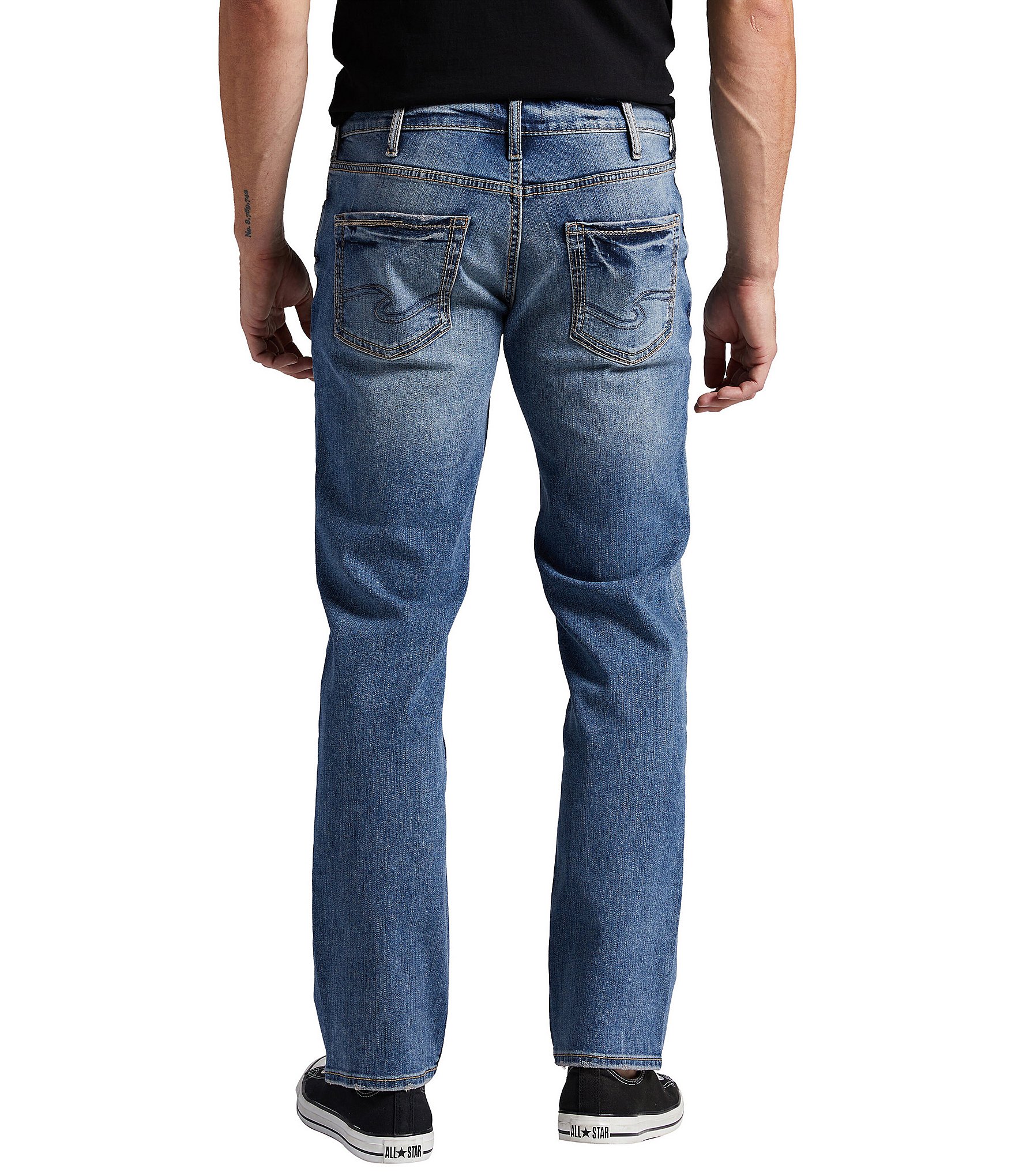 Silver Jeans Co. Allan Slim Fit Straight Leg Stretch Jeans