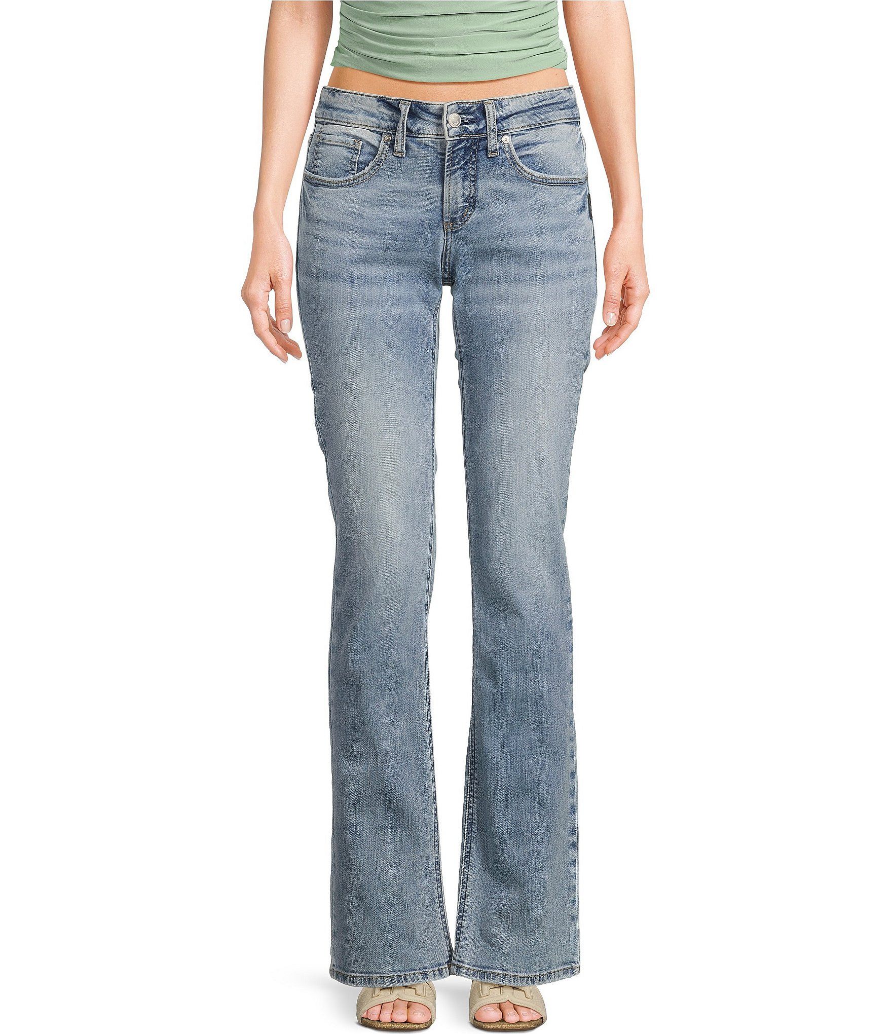 Silver Jeans Co. Women's Britt Low Rise Skinny Jeans - Curvy Fit, Power Stretch Denim, 8.25" Rise - View #7