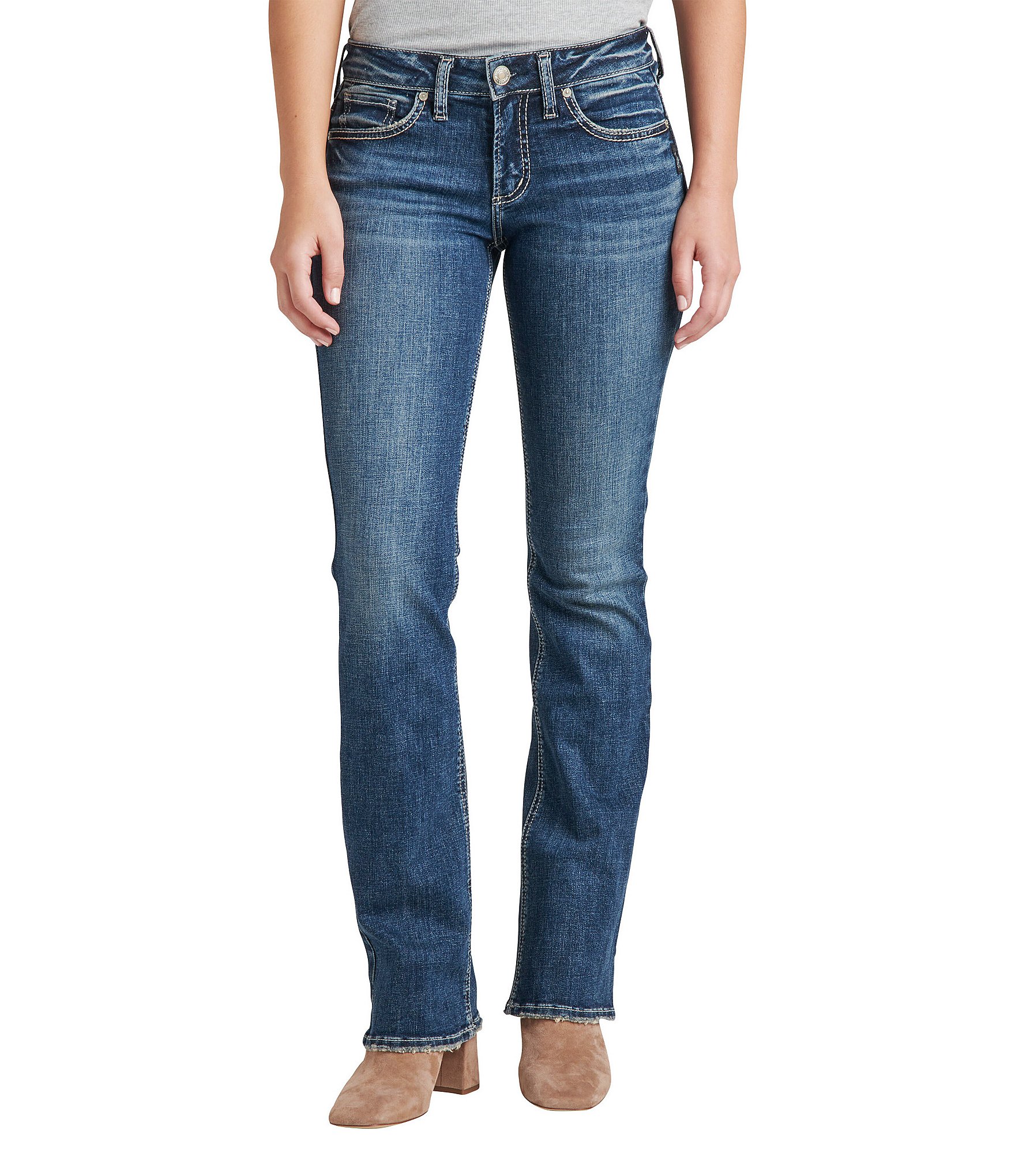 Silver Jeans Co. Britt Low Rise Slim Fit Bootcut Jeans | Dillard's