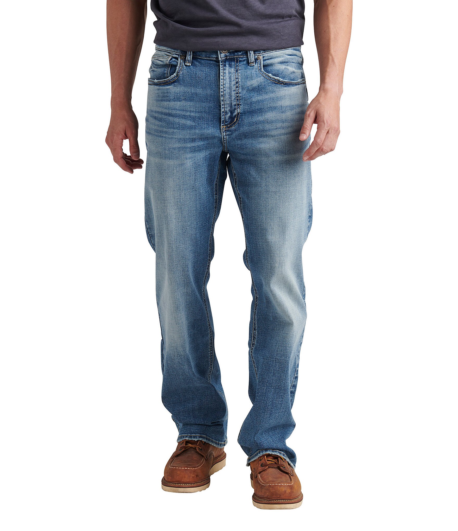 Silver Jeans Co. Men's Jace Slim Fit Bootcut Jeans, Med Wash Sdk282, 31W x  30L : : Clothing, Shoes & Accessories