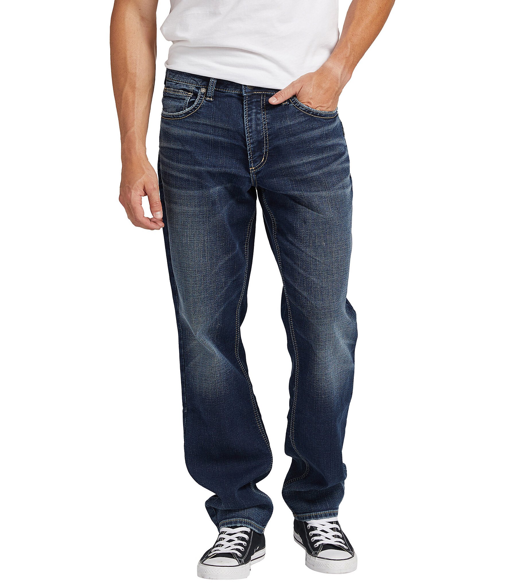 Silver Jeans Co. Eddie Athletic Fit Jeans | Dillard's