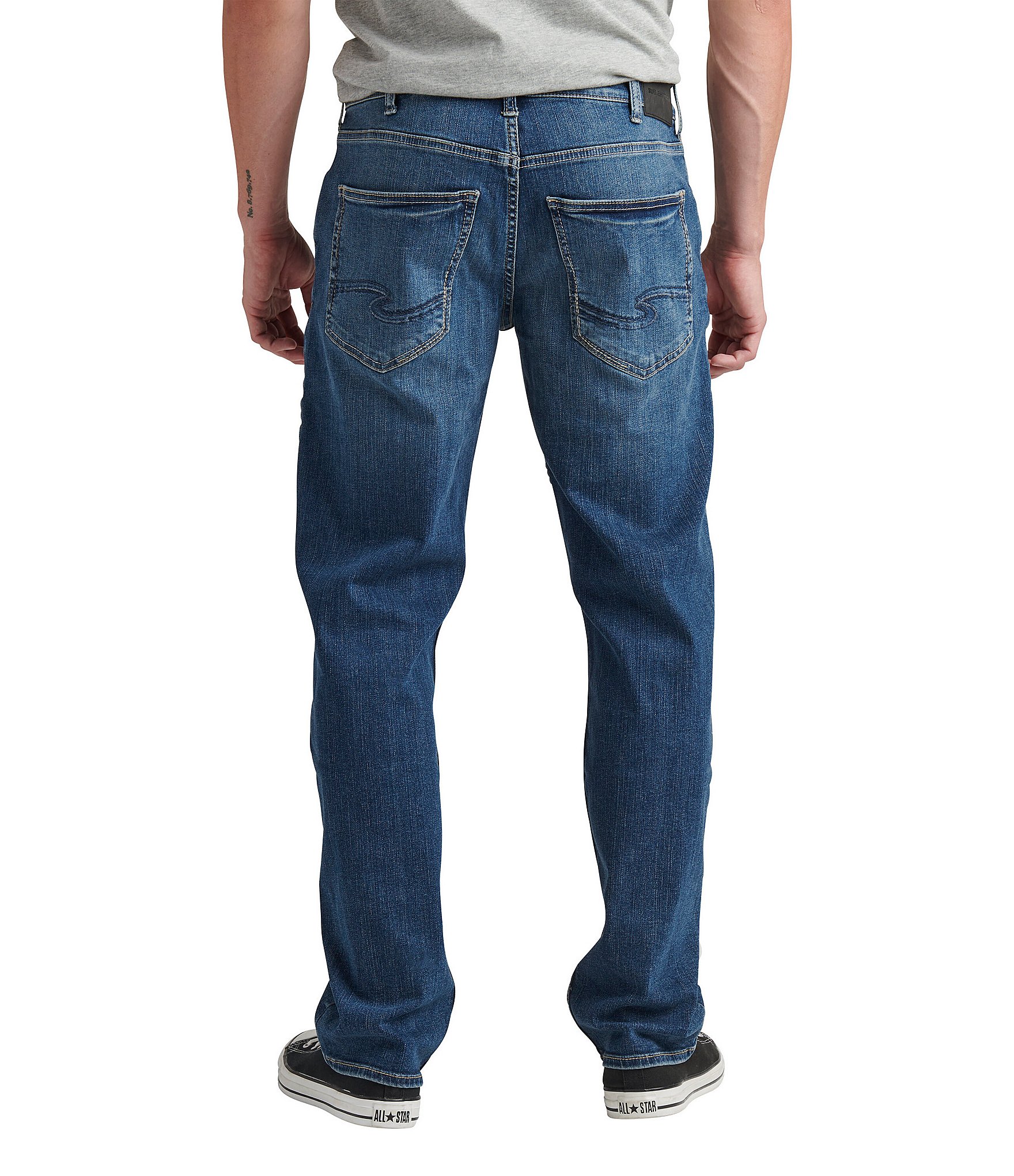 Silver Jeans Co. Eddie Relaxed-Fit Tapered-Leg Jeans