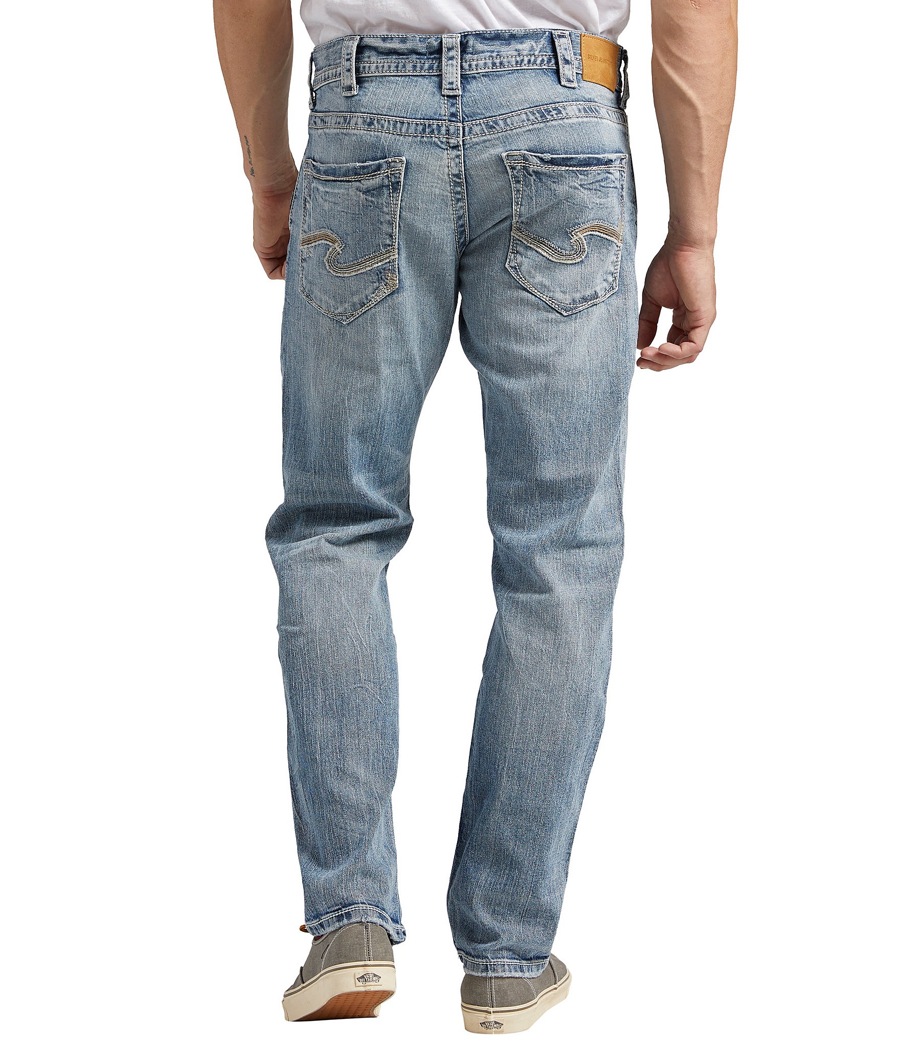 Silver Jeans Co. Eddie Relaxed Light Tapered-Fit Jeans