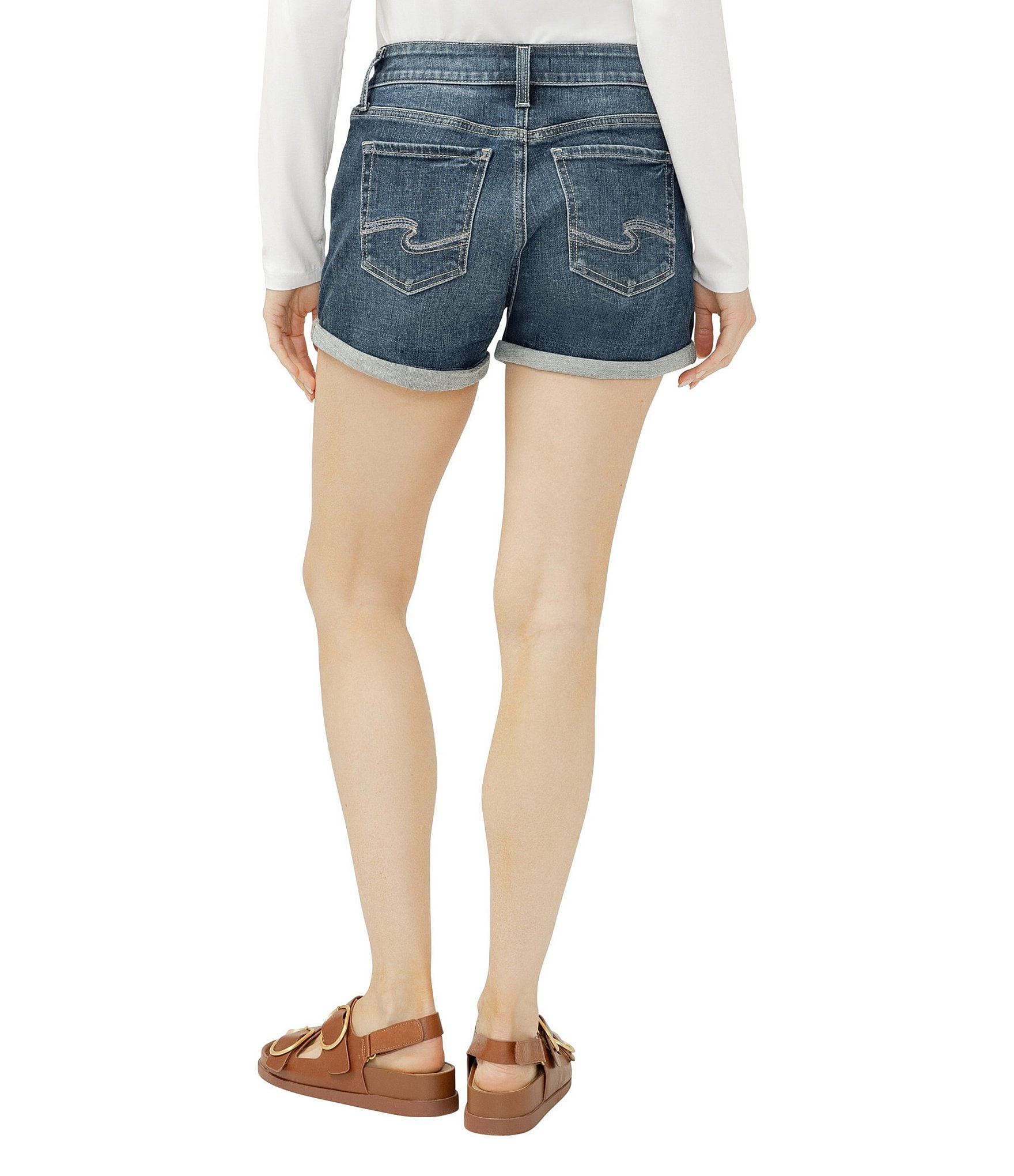 Silver Jeans Co. Elyse Mid Rise Shorts