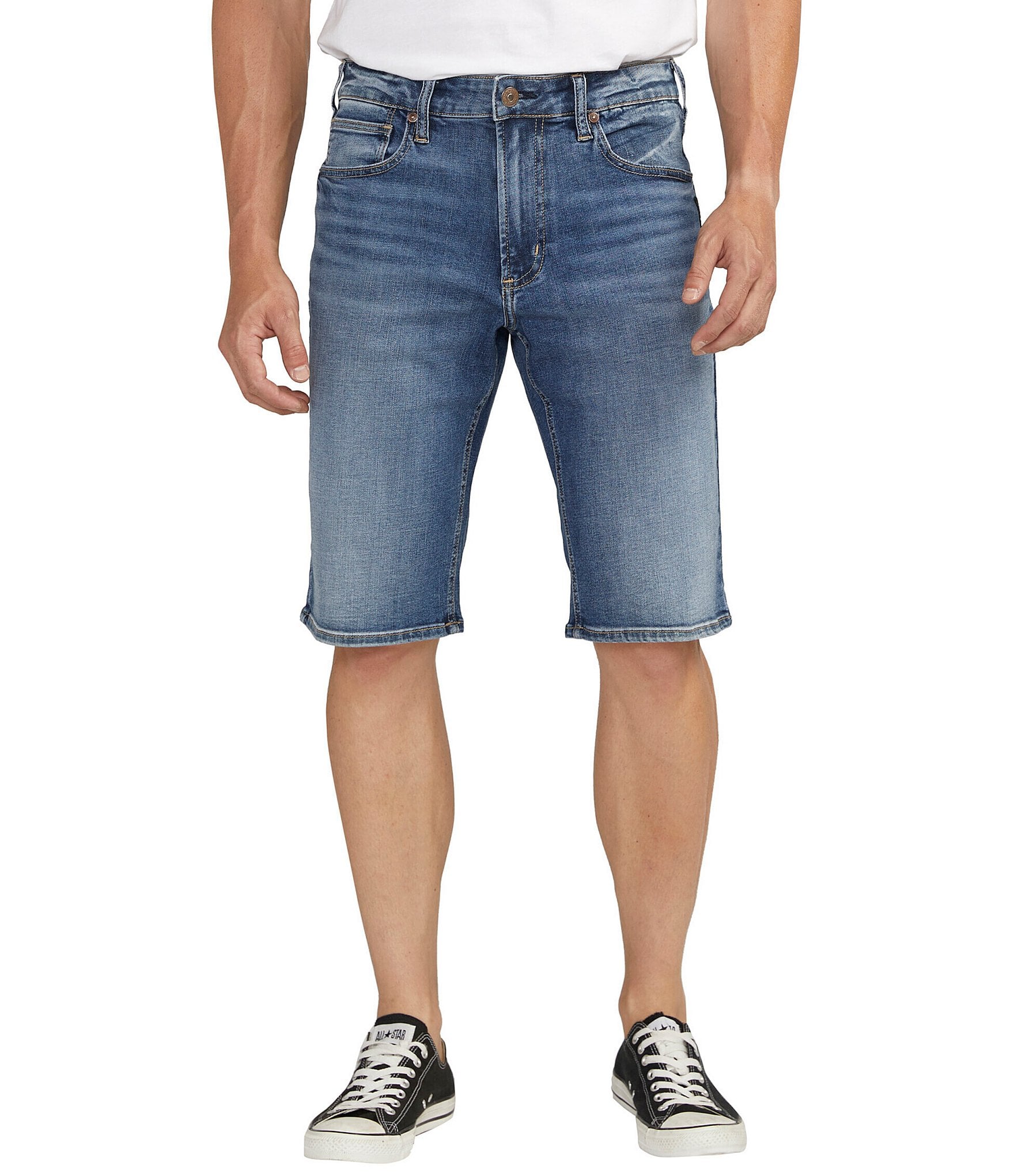 Silver Jeans Co. Grayson 12#double; Inseam Denim Shorts