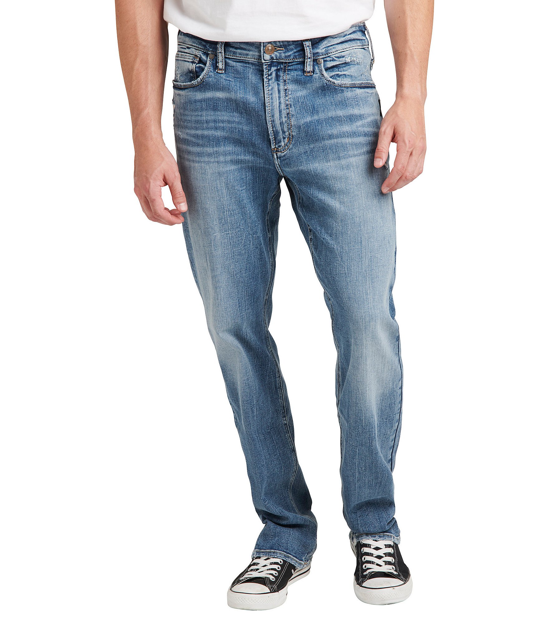 Silver Jeans Co. Grayson Easy-Fit Straight-Leg Jeans | Dillard's