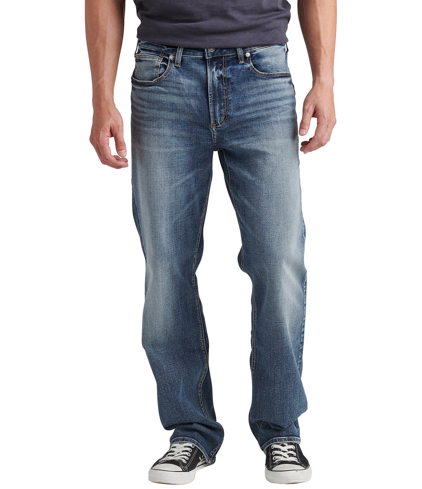 Silver Jeans Co. Grayson Medium Indigo Straight Leg Jeans | Dillard's