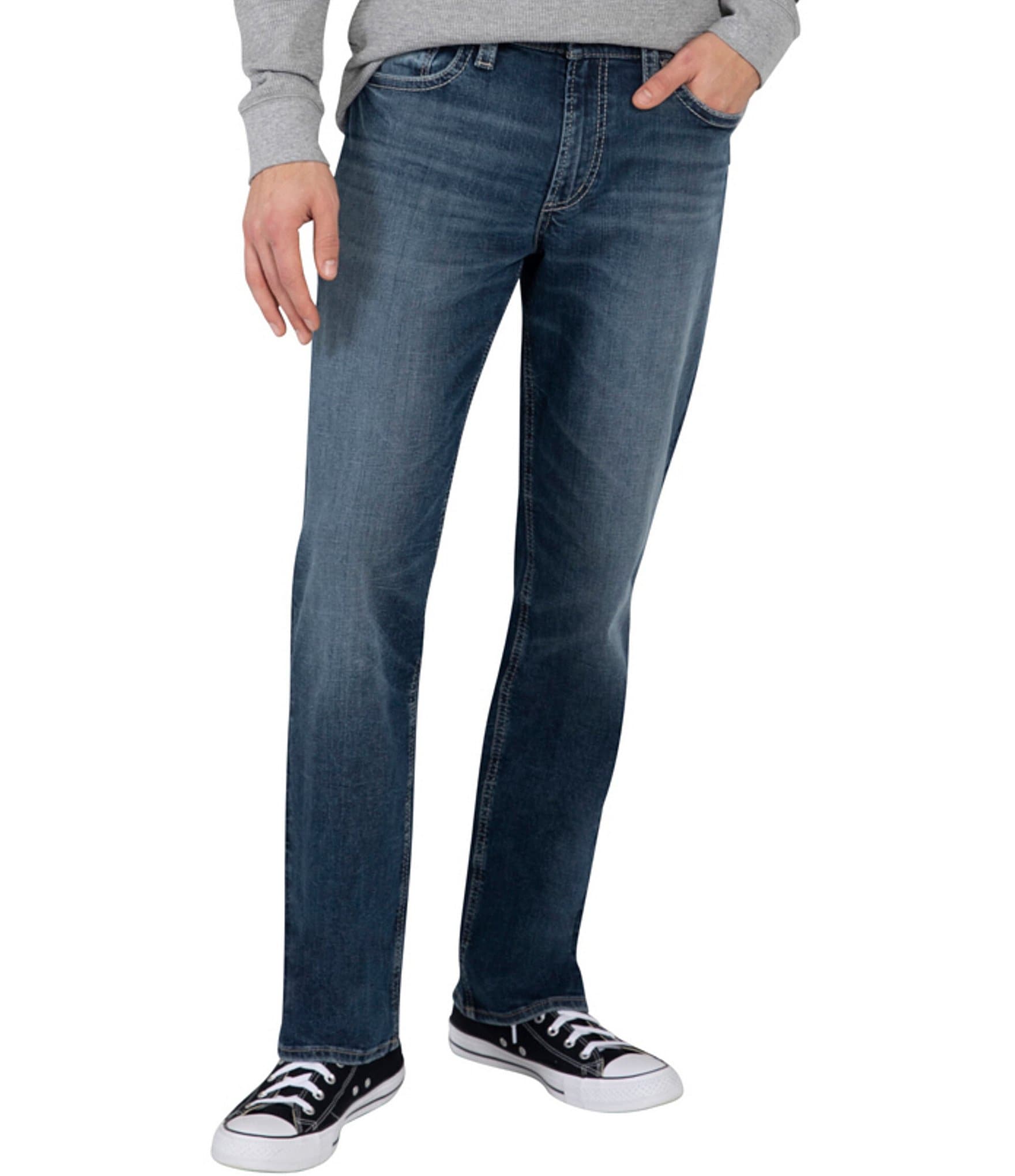 Silver Jeans Co. Grayson Straight Comfort Stretch Jeans | Dillard's