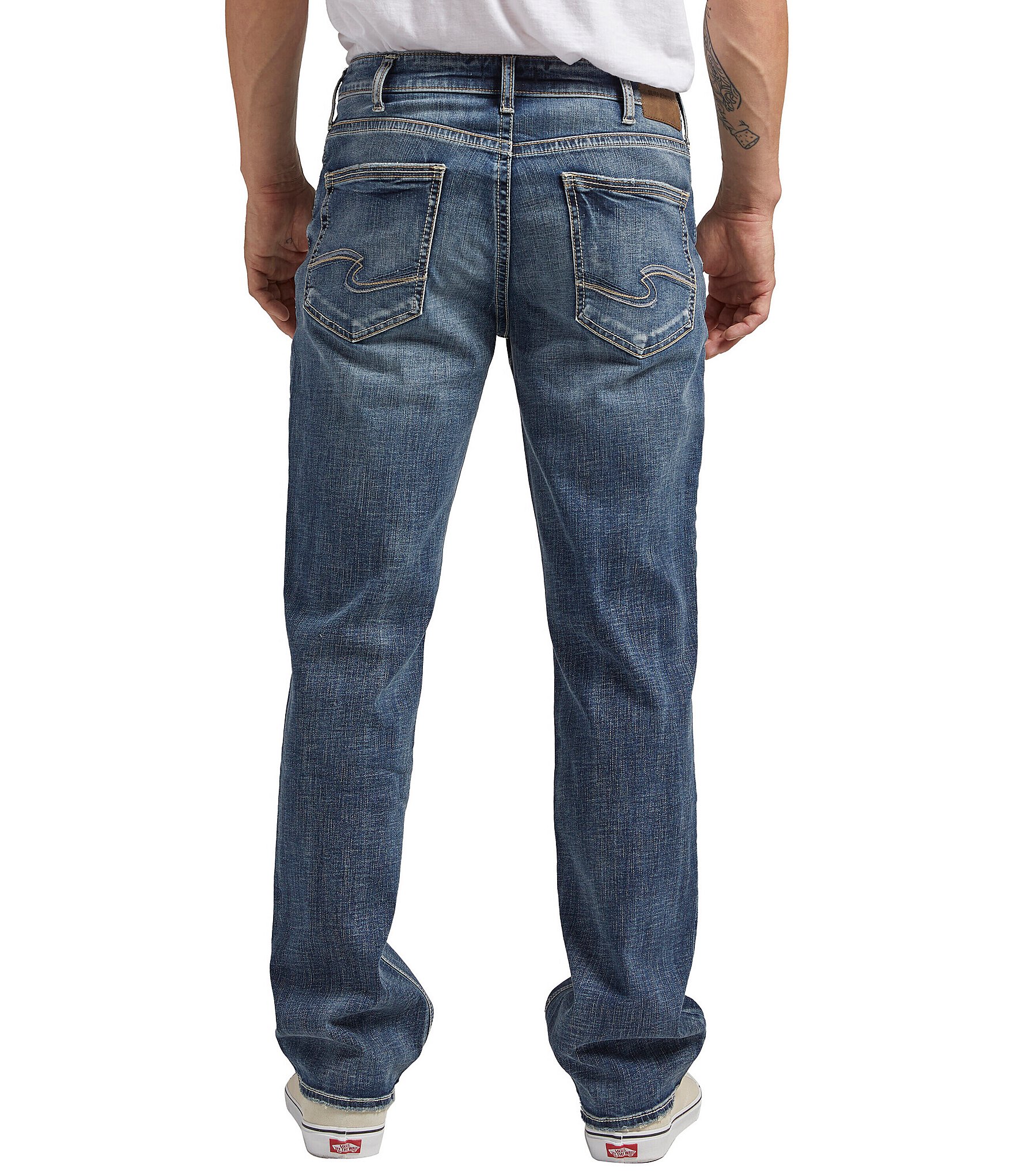 Silver Jeans Co. Grayson Straight Leg MAX FLEX Dark Wash Jeans