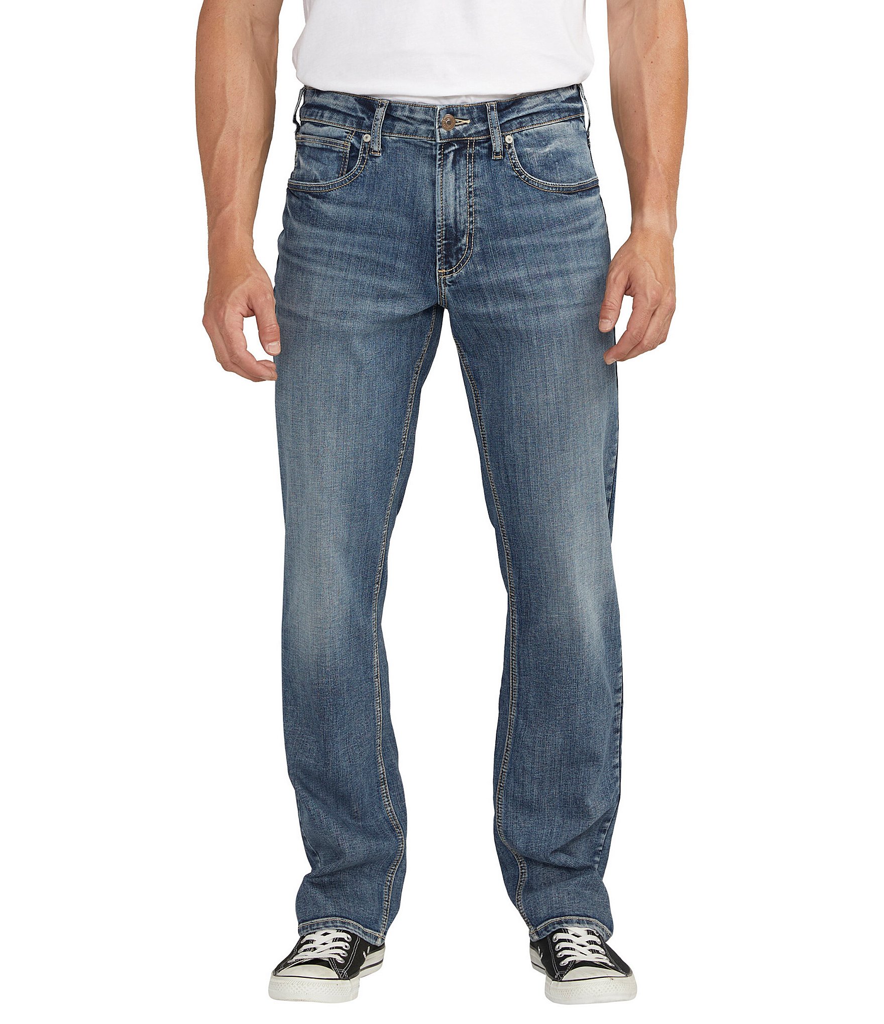 Silver Jeans Co. Grayson Straight Max Flex Classic Fit Denim Jeans