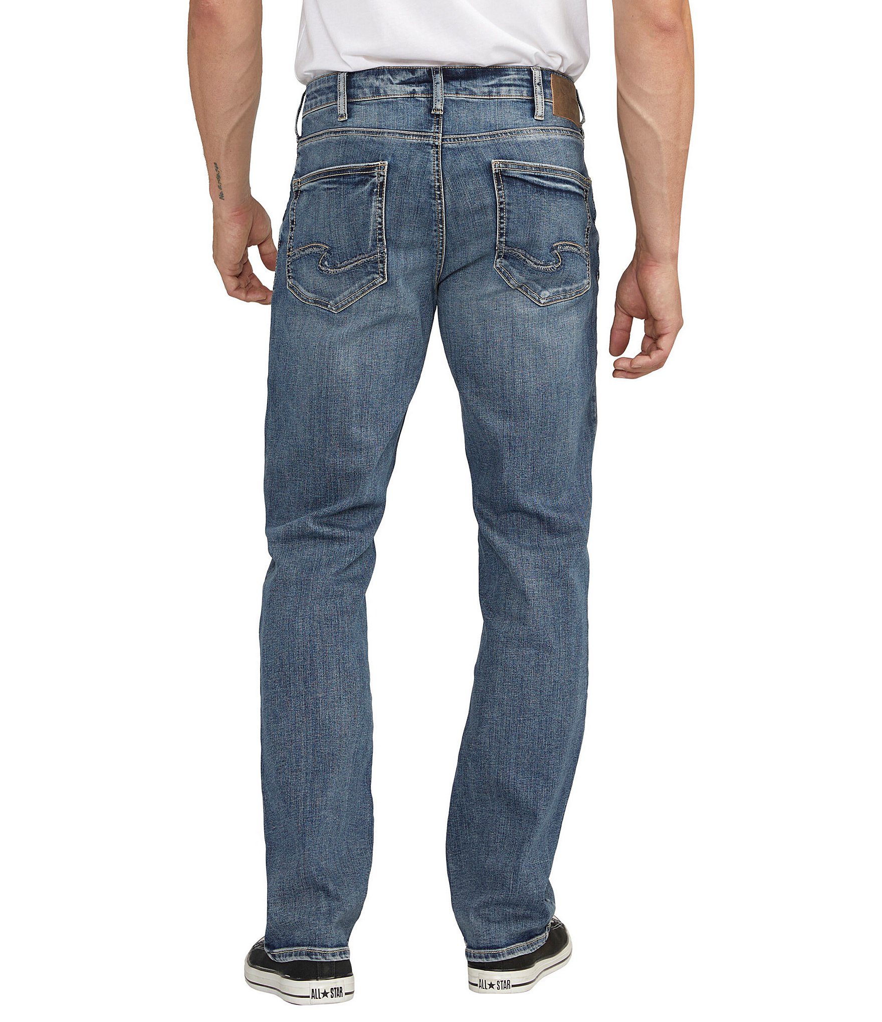 Silver Jeans Co. Grayson Straight Max Flex Classic Fit Denim Jeans