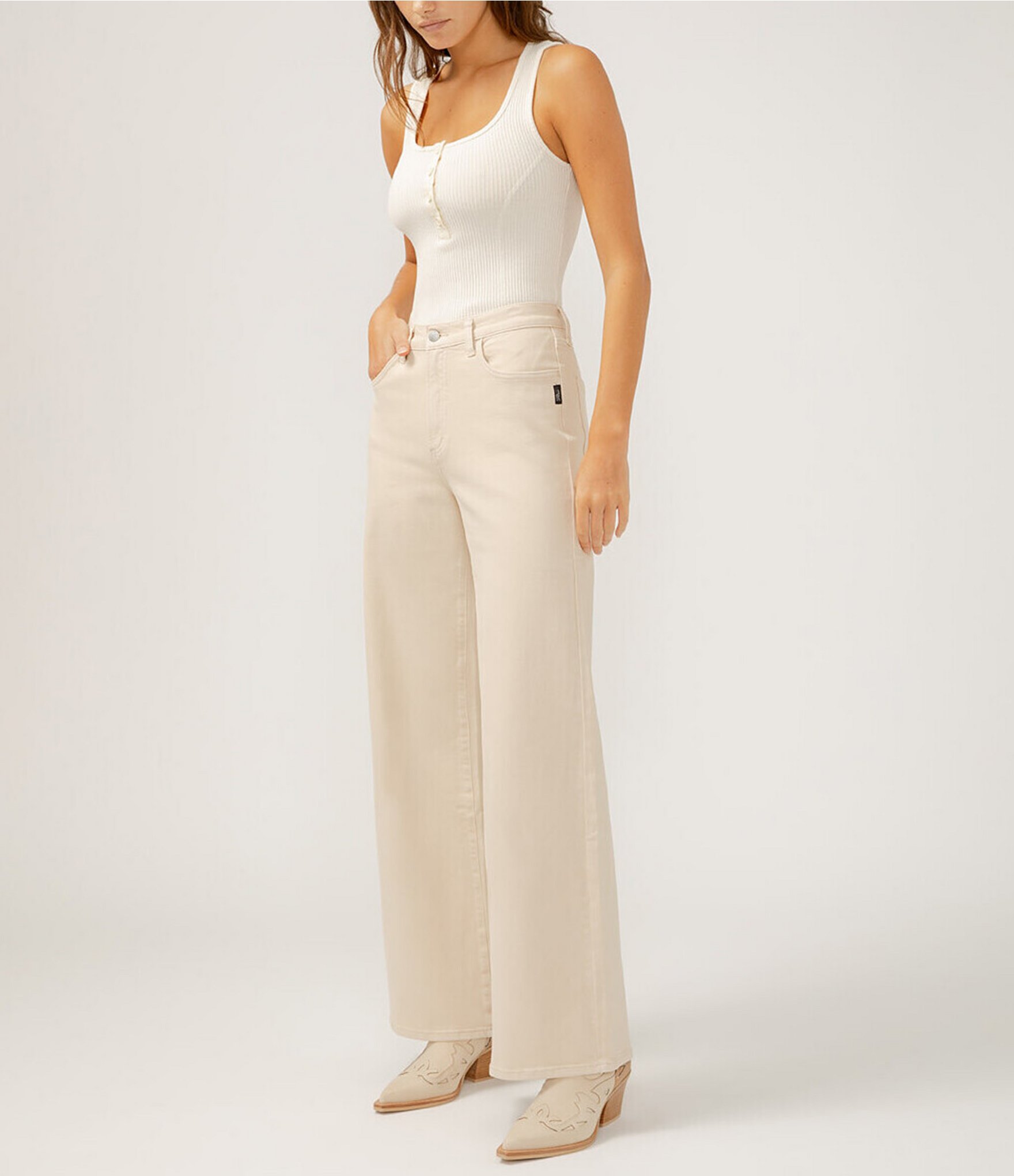 Silver Jeans Co. High Rise Slim Fit Wide Leg Jeans