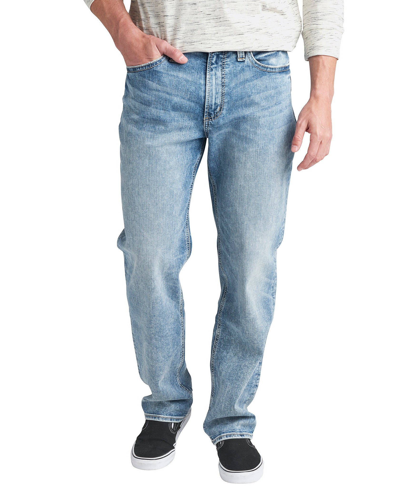 Silver Jeans Co. Hunter Athletic Fit Tapered Leg Jeans | Dillard's