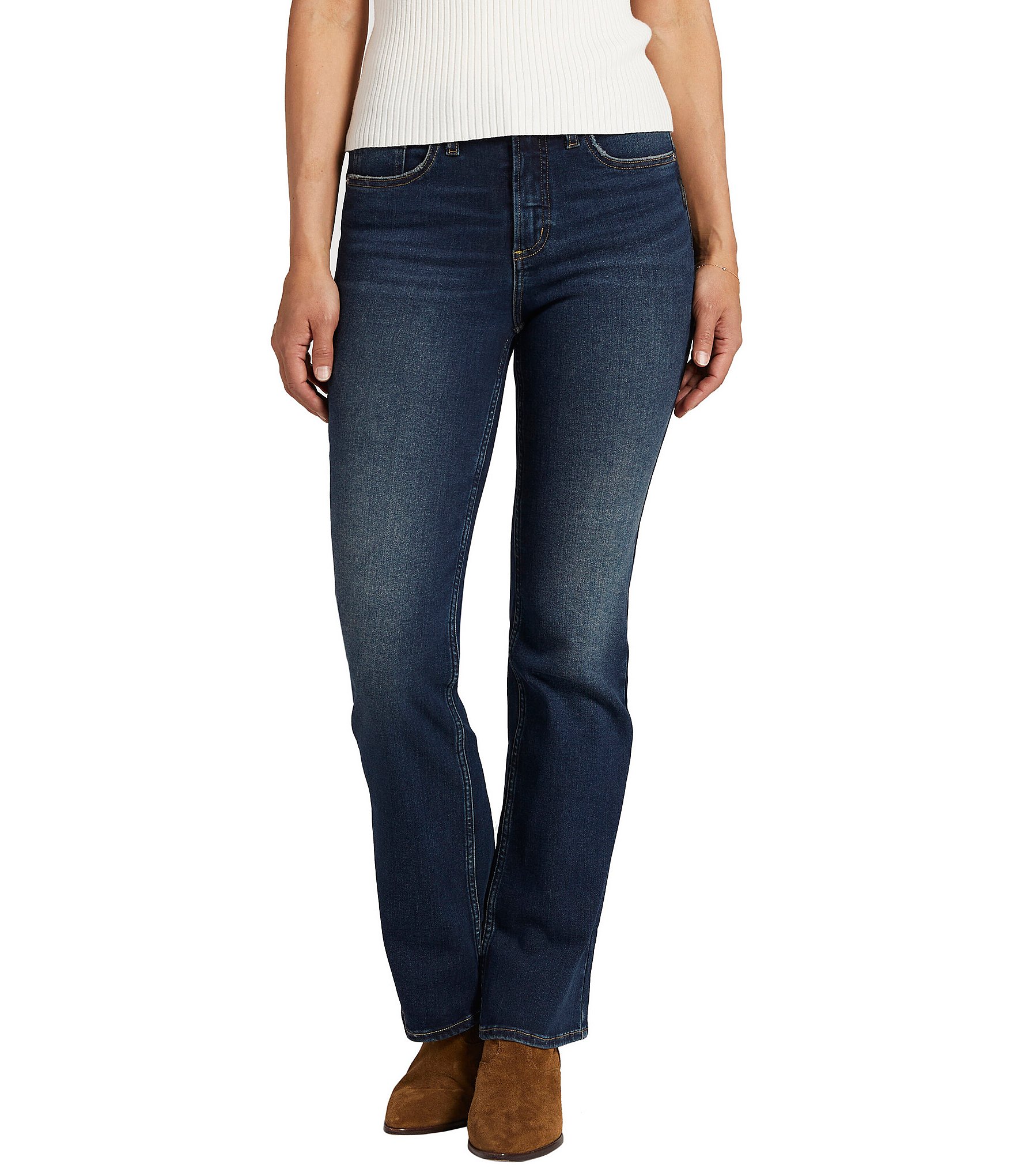 Silver Jeans Co. Infinite Fit High Rise Bootcut Jeans | Dillard's