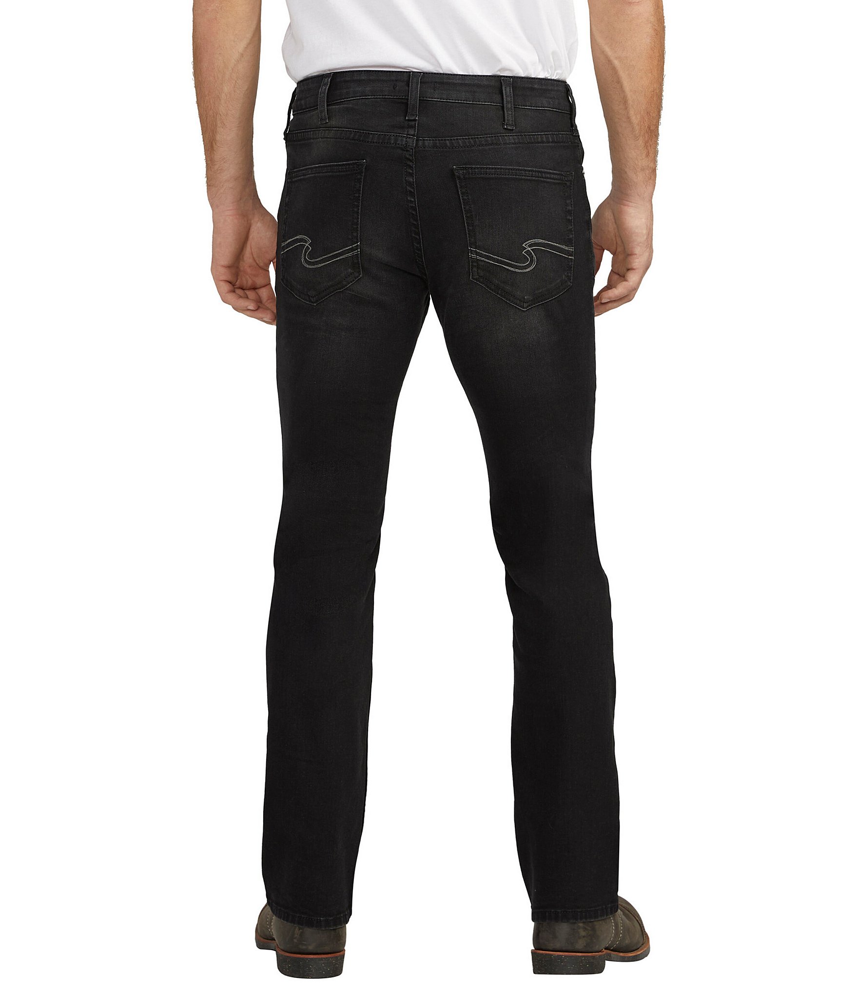 Silver Jeans Co. Jace Slim Fit Bootcut Black Wash Jeans