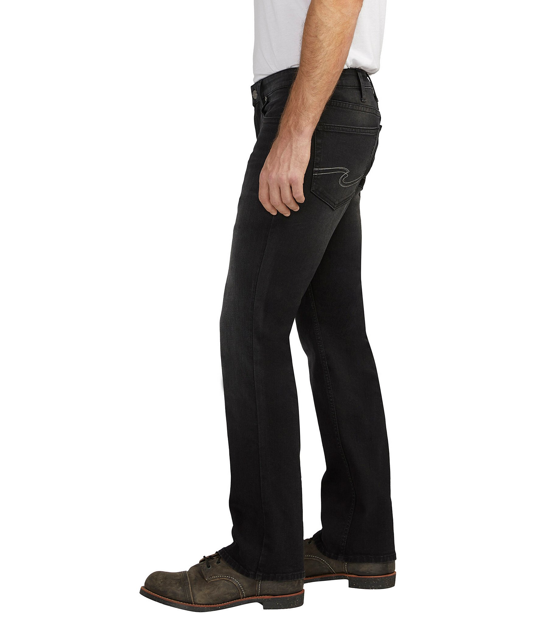 Silver Jeans Co. Jace Slim Fit Bootcut Black Wash Jeans