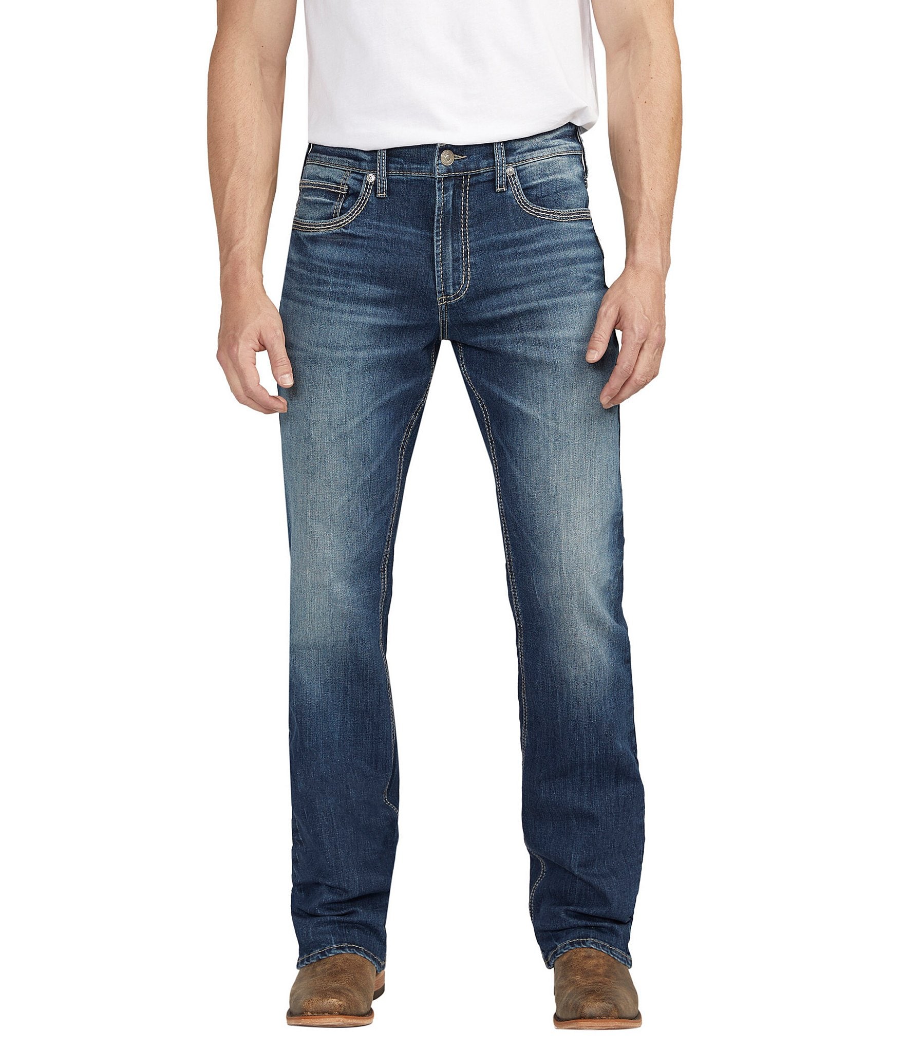 Silver Jeans Co. Jace Slim Fit Bootcut Leg Denim Jeans | Dillard's
