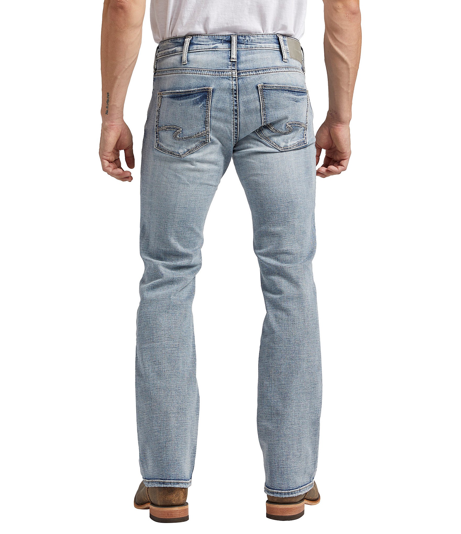 Silver Jeans Co. Jace Slim Fit Bootcut Leg MAX FLEX Light Wash Jeans