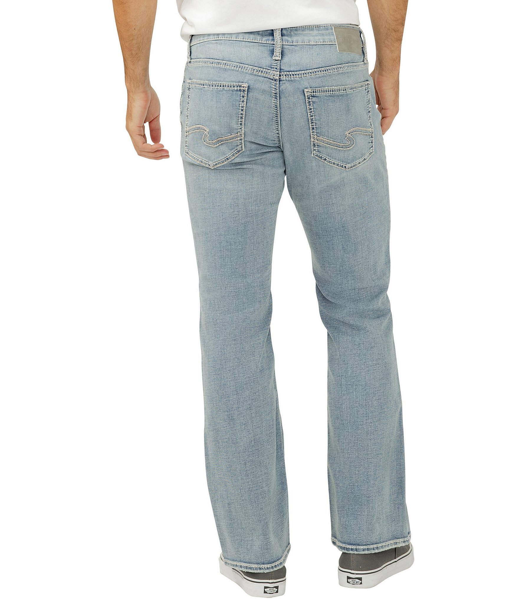 Silver Jeans Co. Jace Slim Fit Distressed Bootcut Jeans