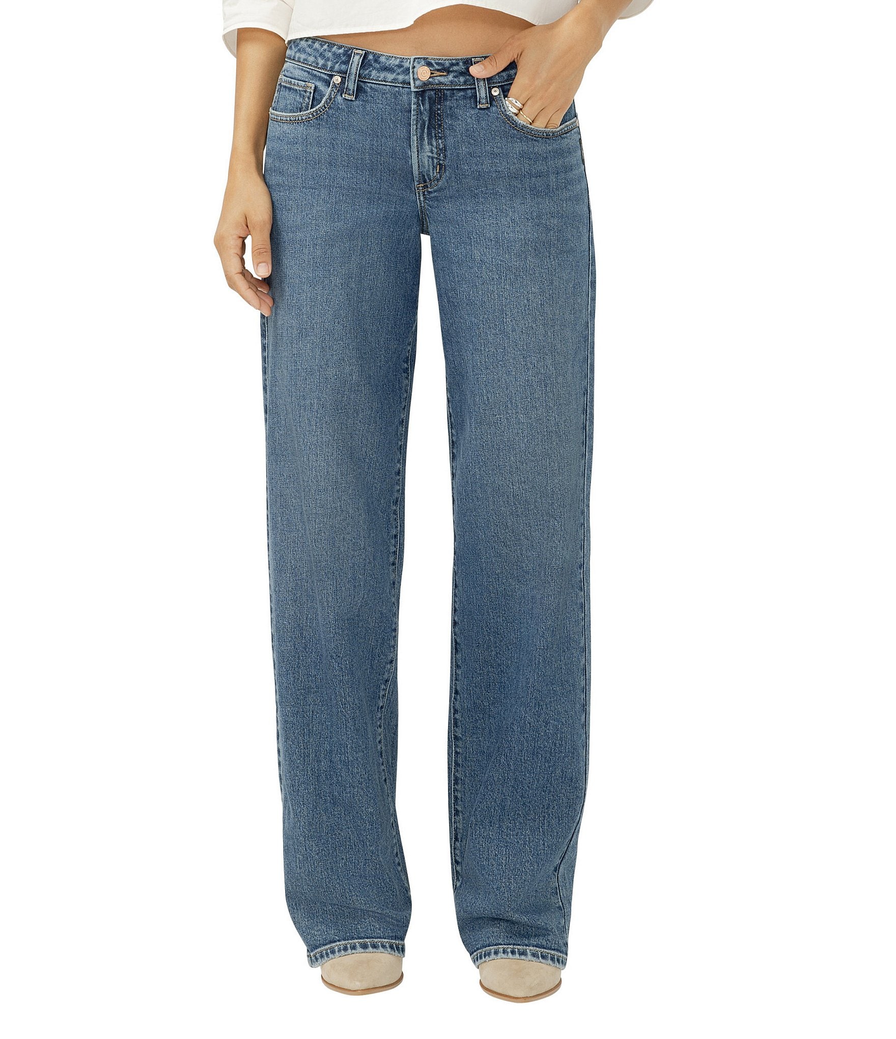 Silver Jeans Co. Low Loose Straight Leg Jeans