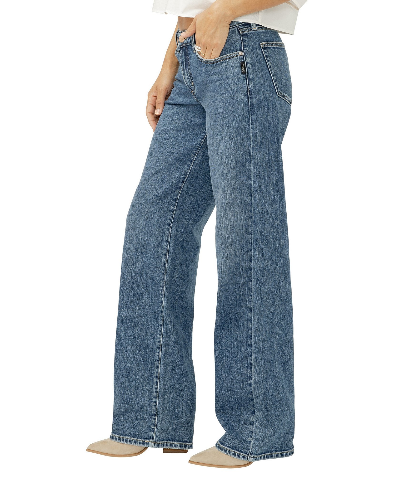 Silver Jeans Co. Low Loose Straight Leg Jeans