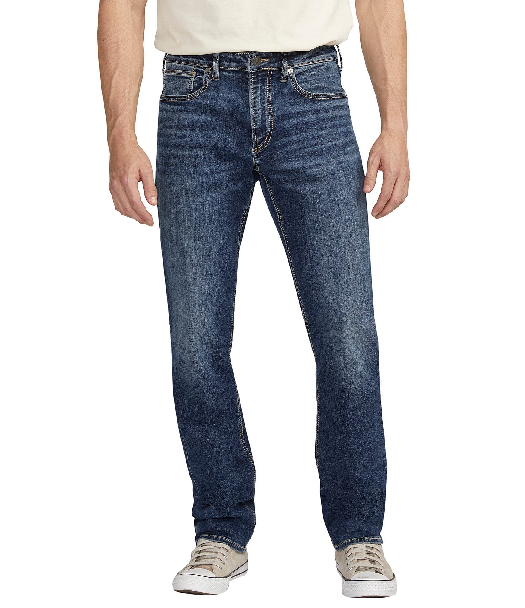 Silver Jeans Co. Machray Straight Leg Athletic Fit Denim Jeans | Dillard's
