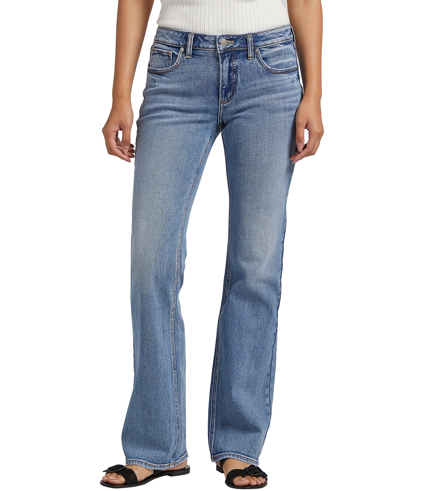 Silver Jeans Co. Tuesday Slim Low Rise Bootcut Jeans