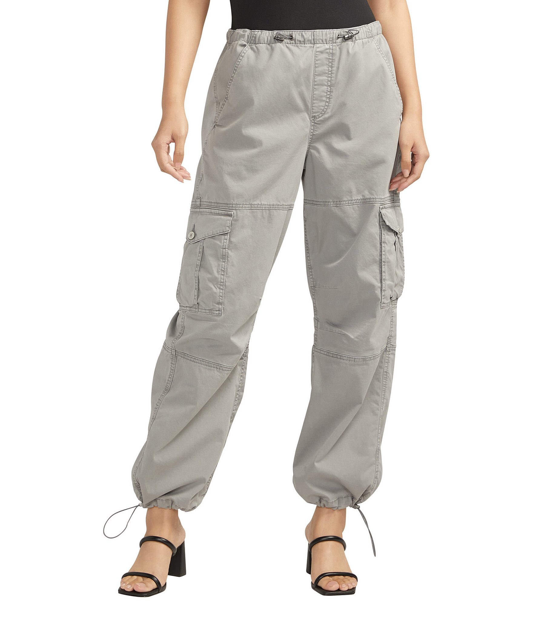 Silver Jeans Co. Mid Rise Low Stretch Parachute Cargo Pants | Dillard's